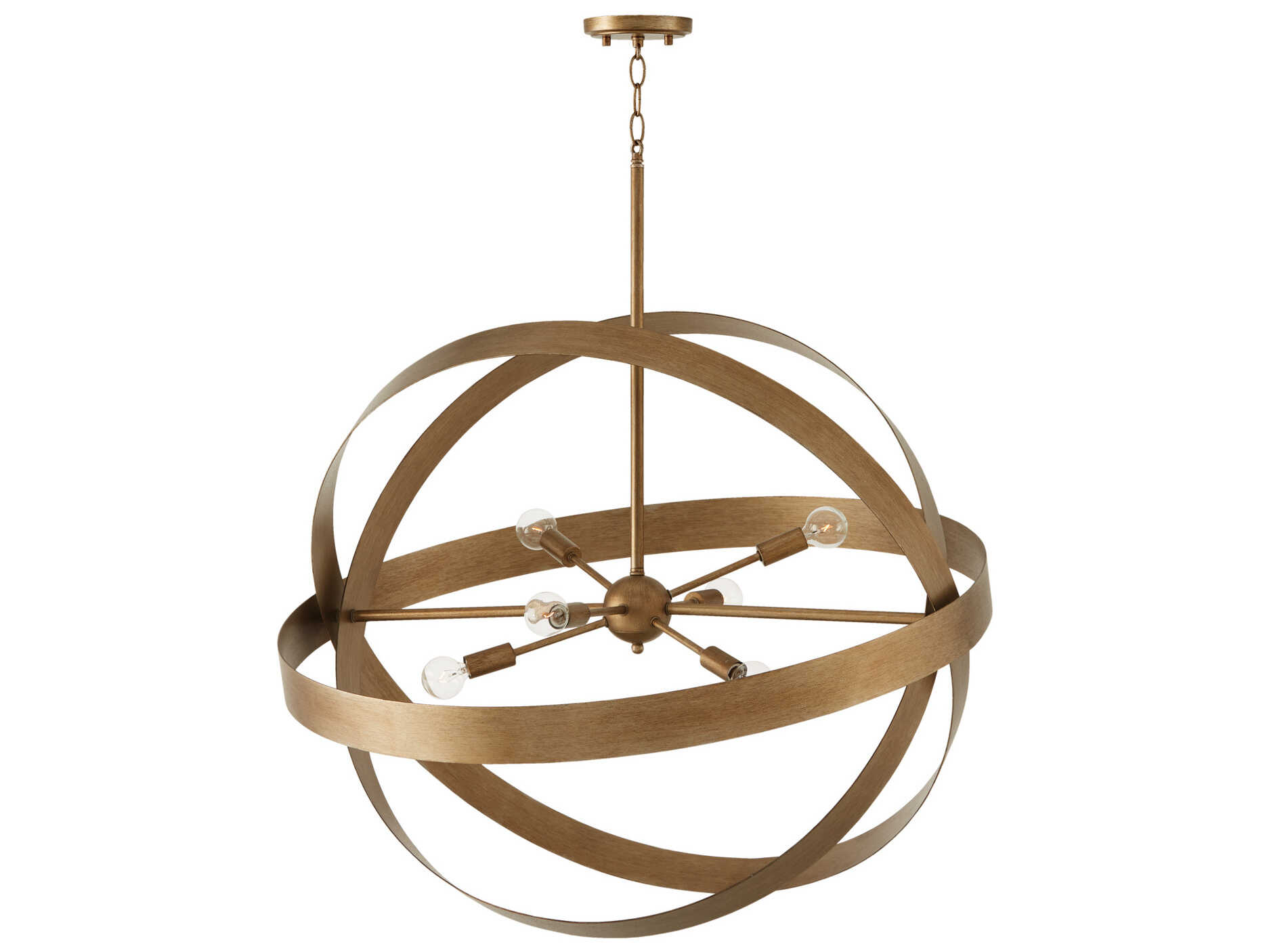 Capital Lighting Jude 6-Light Mystic Luster Gold Pendant