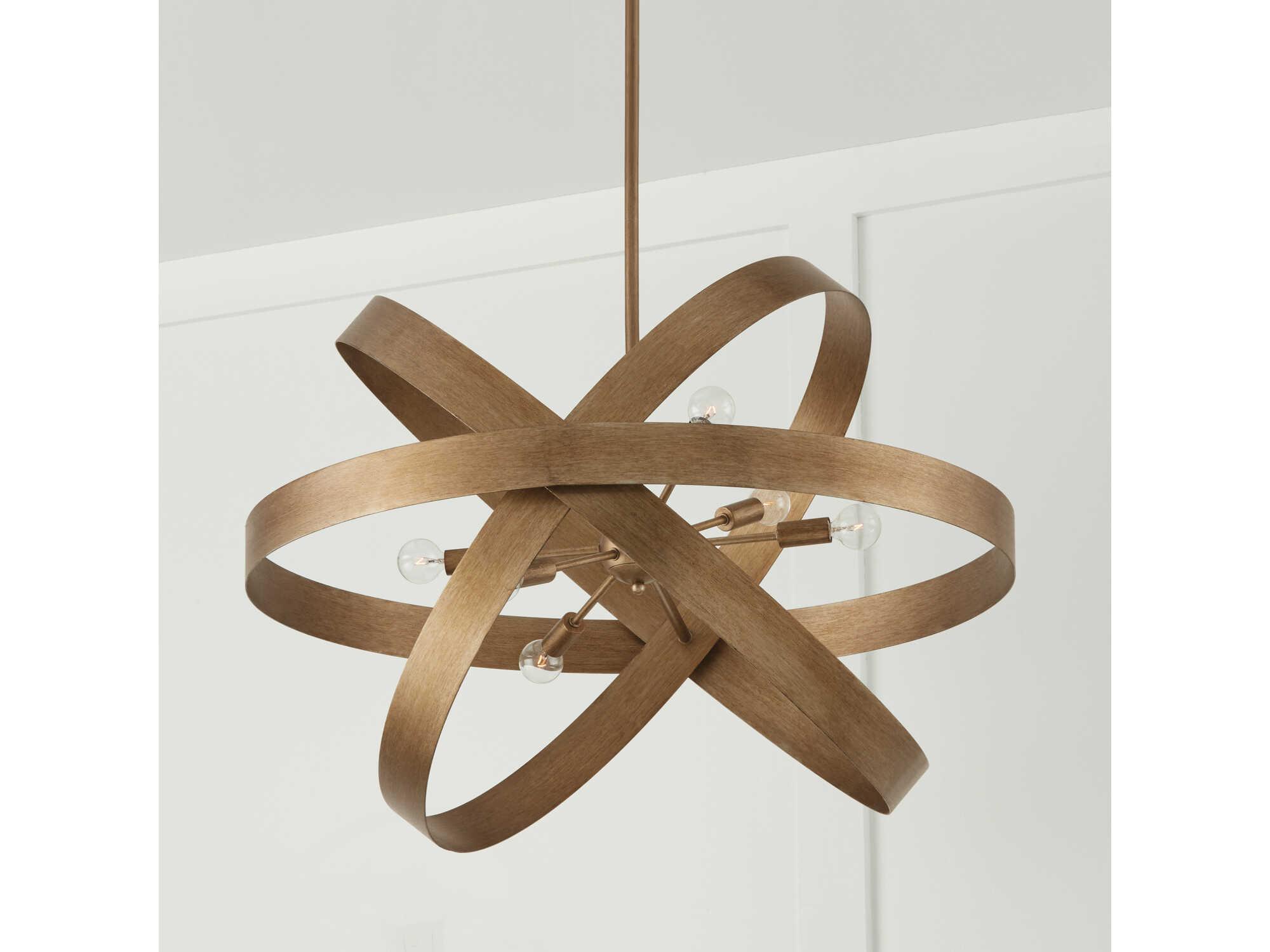 Capital Lighting Jude 6-Light Mystic Luster Gold Pendant