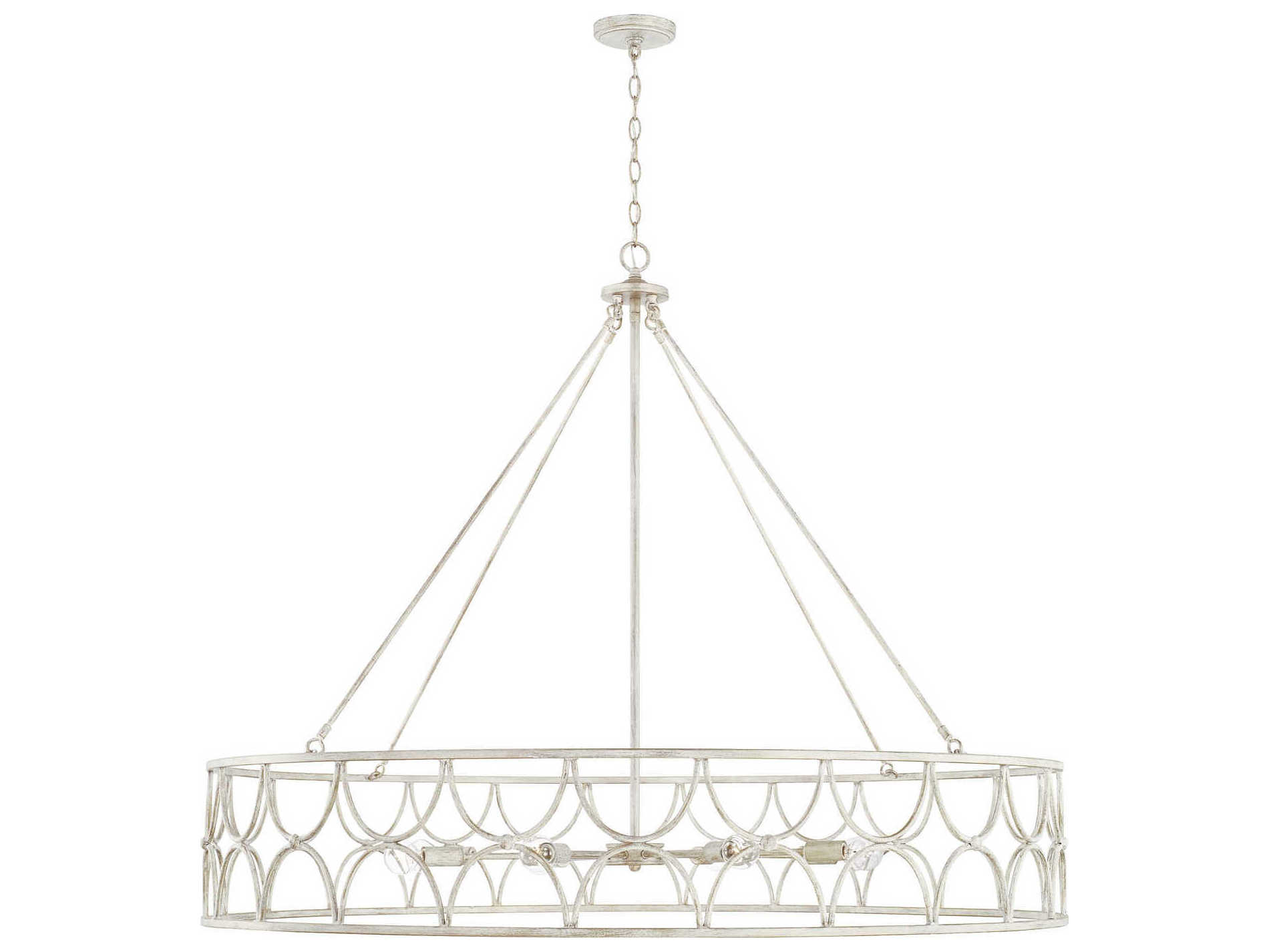 Capital Lighting Ricci 8-Light Winter White Candelabra Chandelier