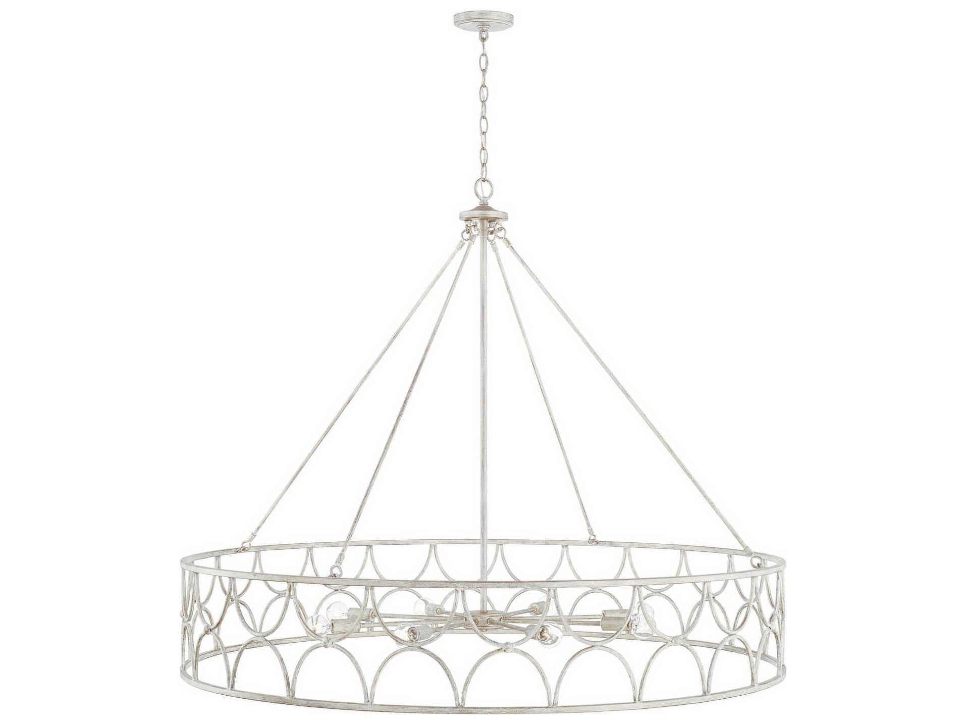 Capital Lighting Ricci 8-Light Winter White Candelabra Chandelier