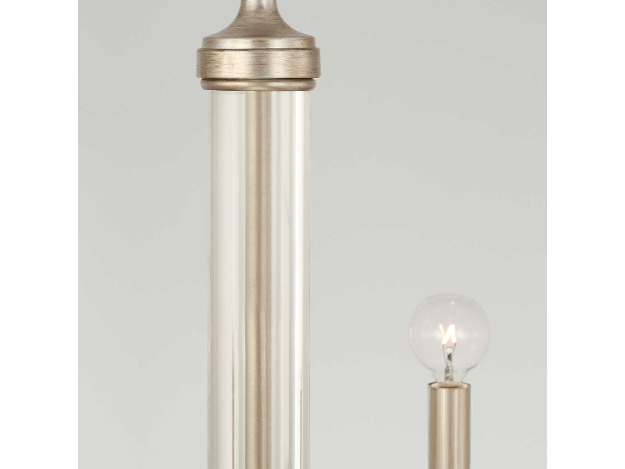 Capital Lighting Breigh 6-Light Brushed Champagne Brass Candelabra Chandelier