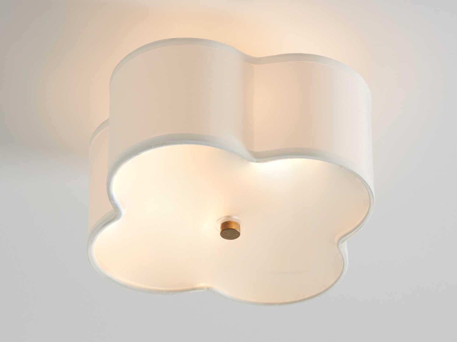 Capital Lighting Quinn 2-Light Brushed Gold Semi Flush Mount