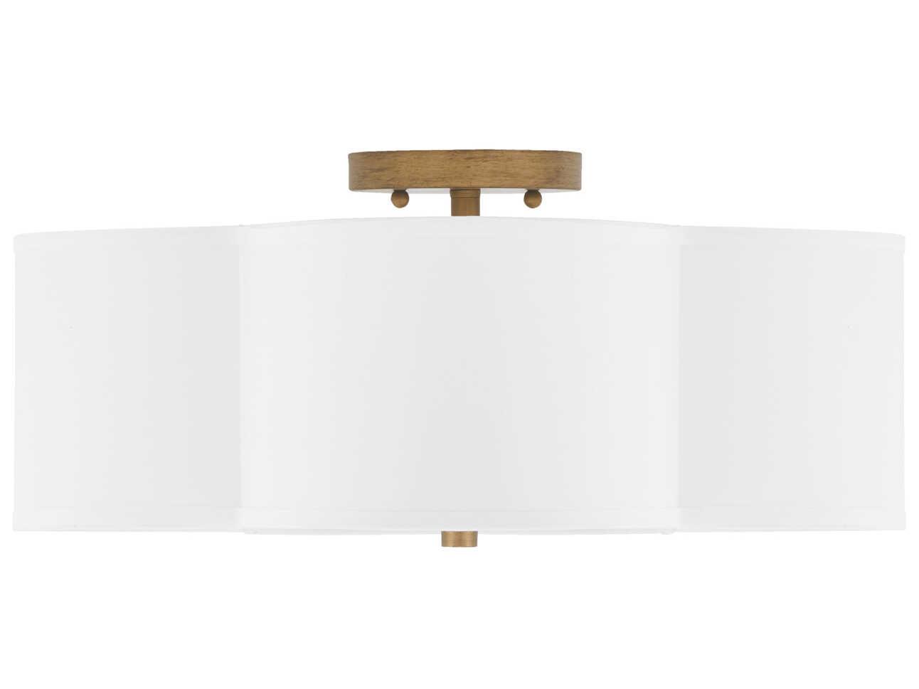 Capital Lighting Quinn 4-Light Brushed Gold Semi Flush Mount