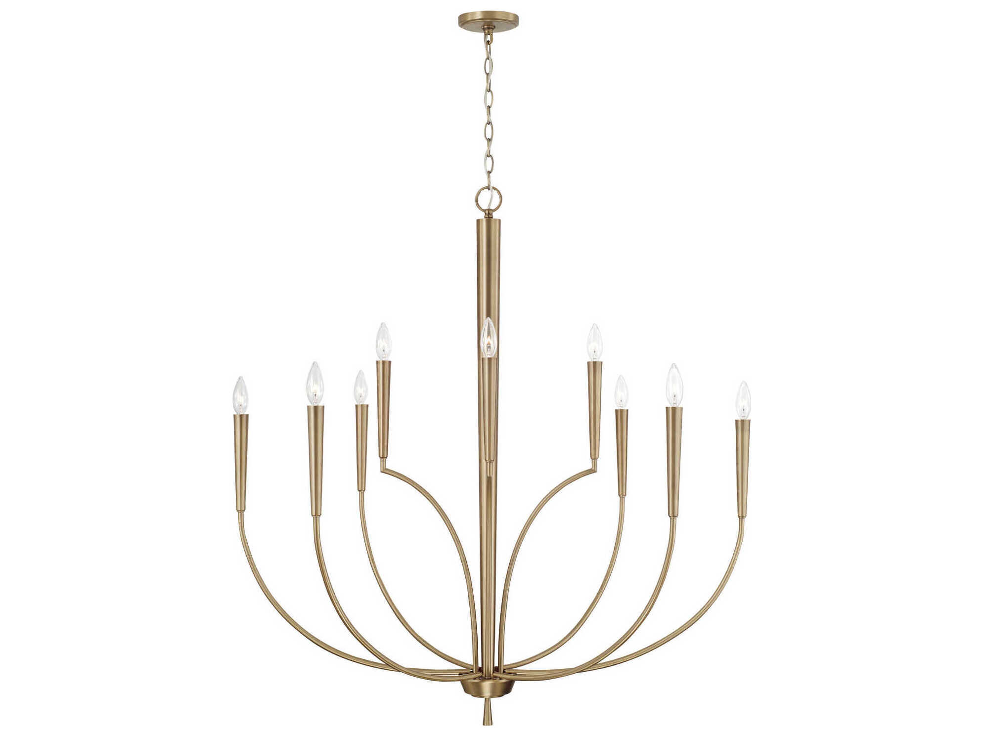Capital Lighting Holden 10-Light Aged Brass Tiered Chandelier