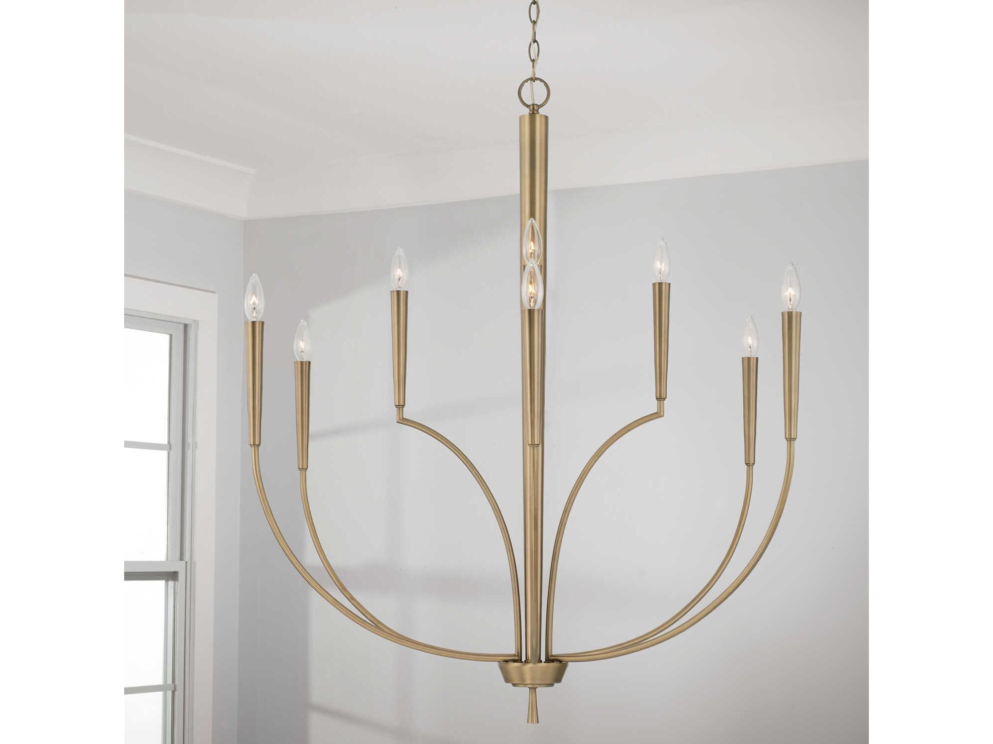Capital Lighting Holden 10-Light Aged Brass Tiered Chandelier