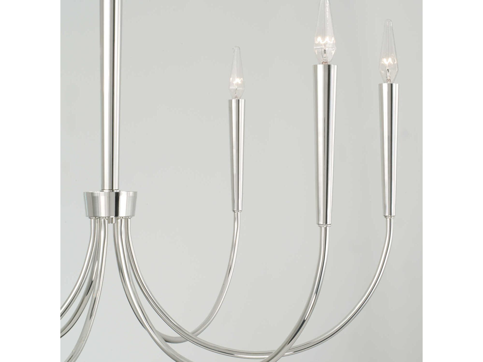 Capital Lighting Holden 6-Light Polished Nickel Chandelier