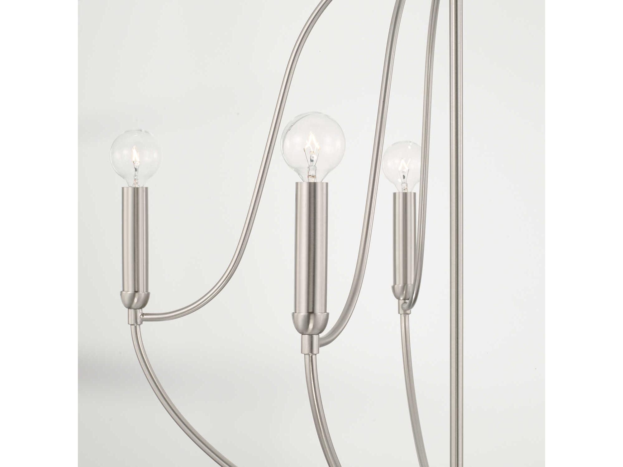 Capital Lighting Madison 5-Light Brushed Nickel Candelabra Chandelier