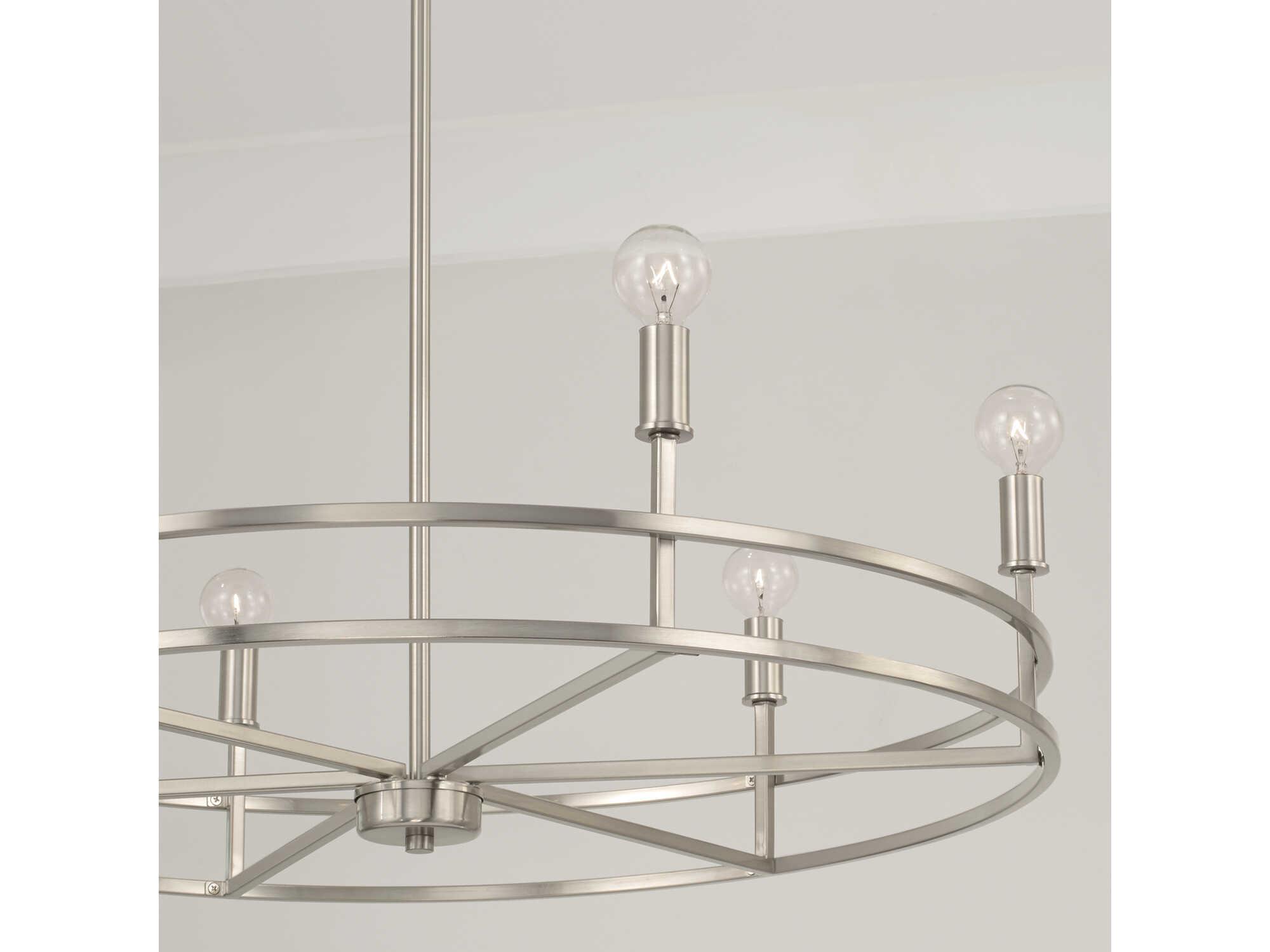 Capital Lighting Fuller 6-Light Brushed Nickel Candelabra Chandelier