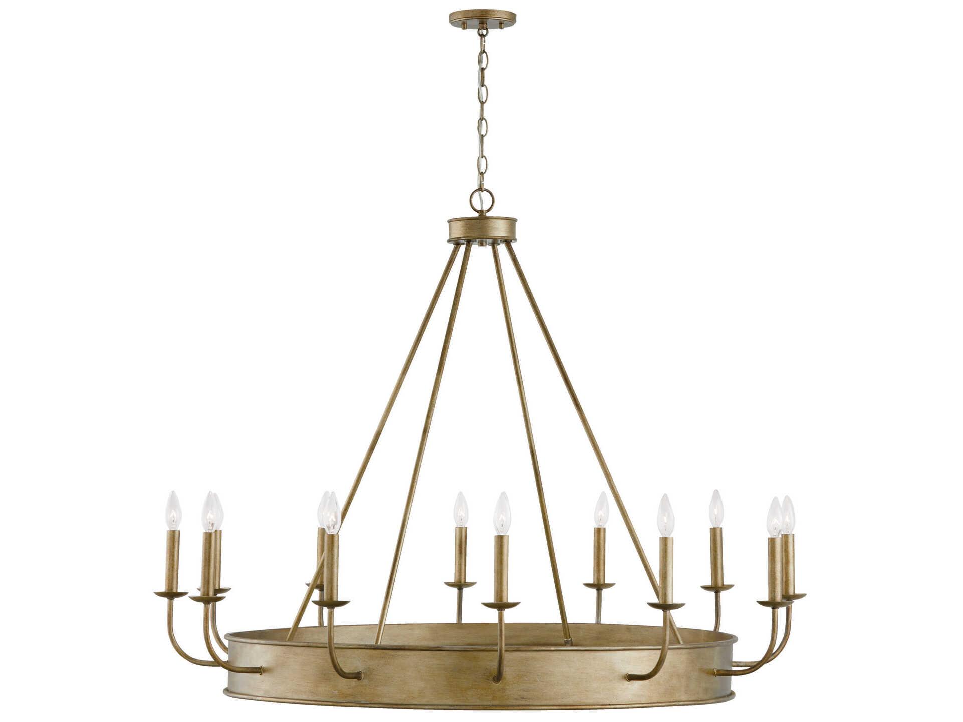 Capital Lighting Nole 12-Light Mystic Luster Brass Candelabra Chandelier
