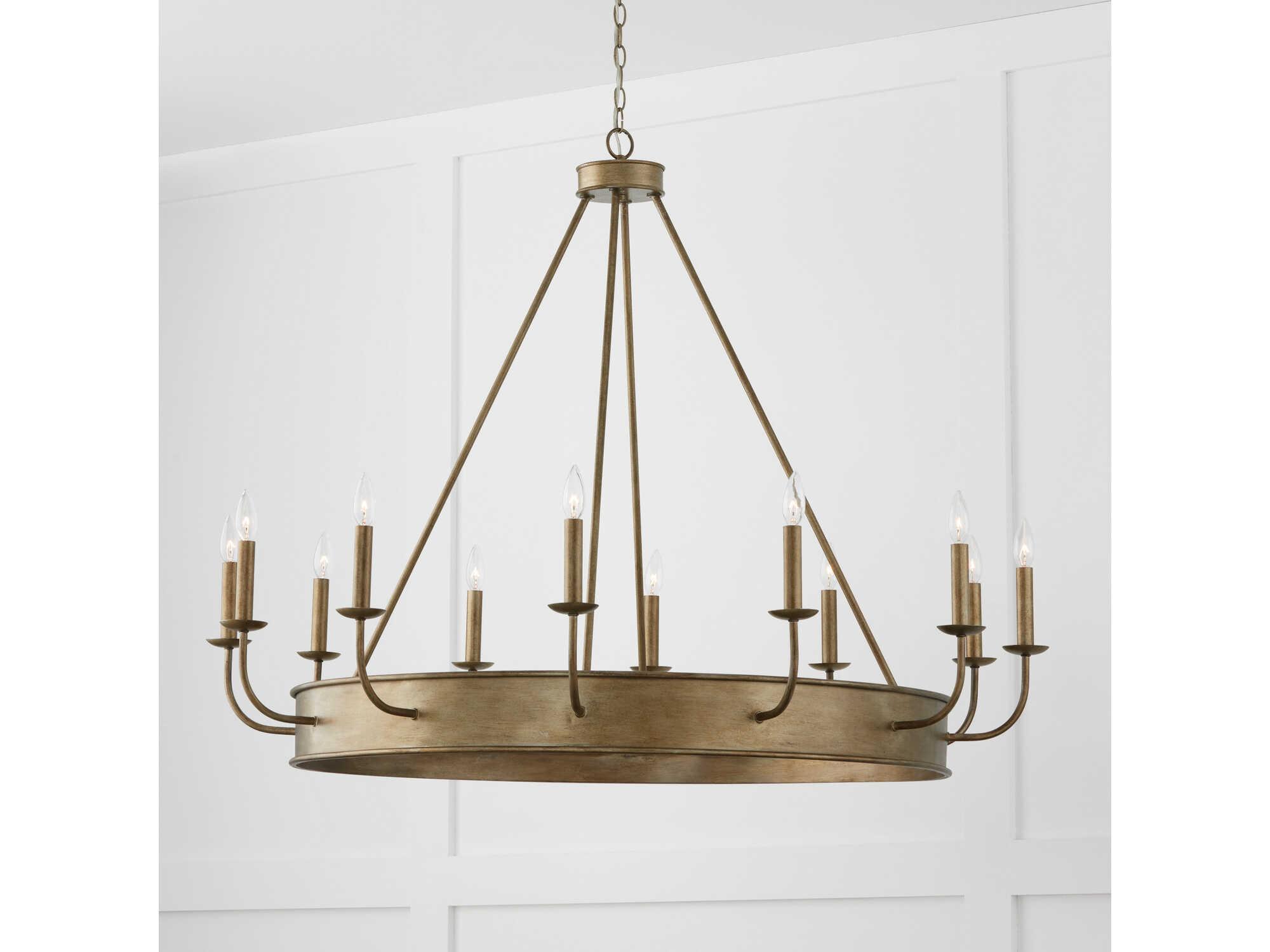 Capital Lighting Nole 12-Light Mystic Luster Brass Candelabra Chandelier