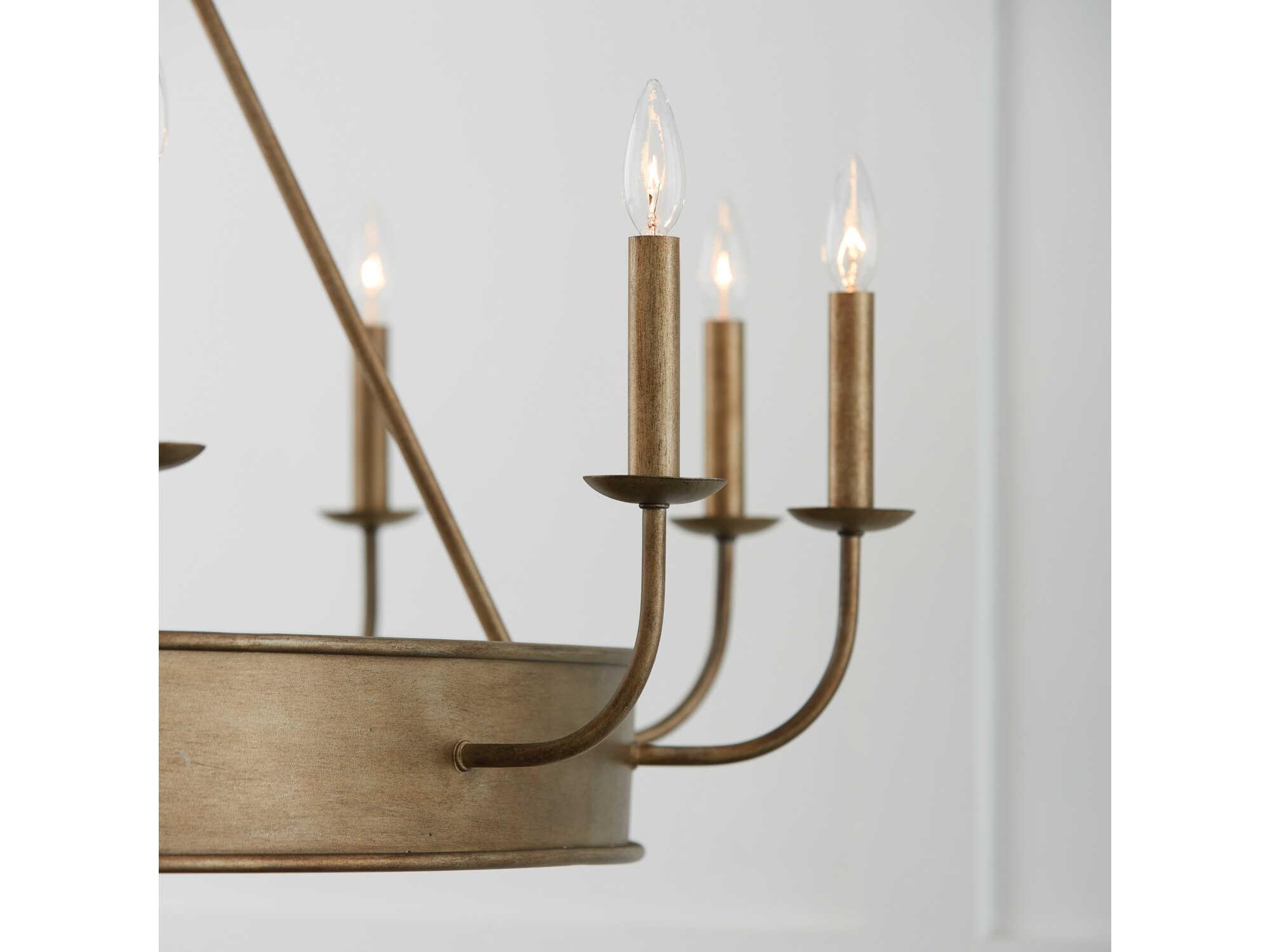 Capital Lighting Nole 12-Light Mystic Luster Brass Candelabra Chandelier