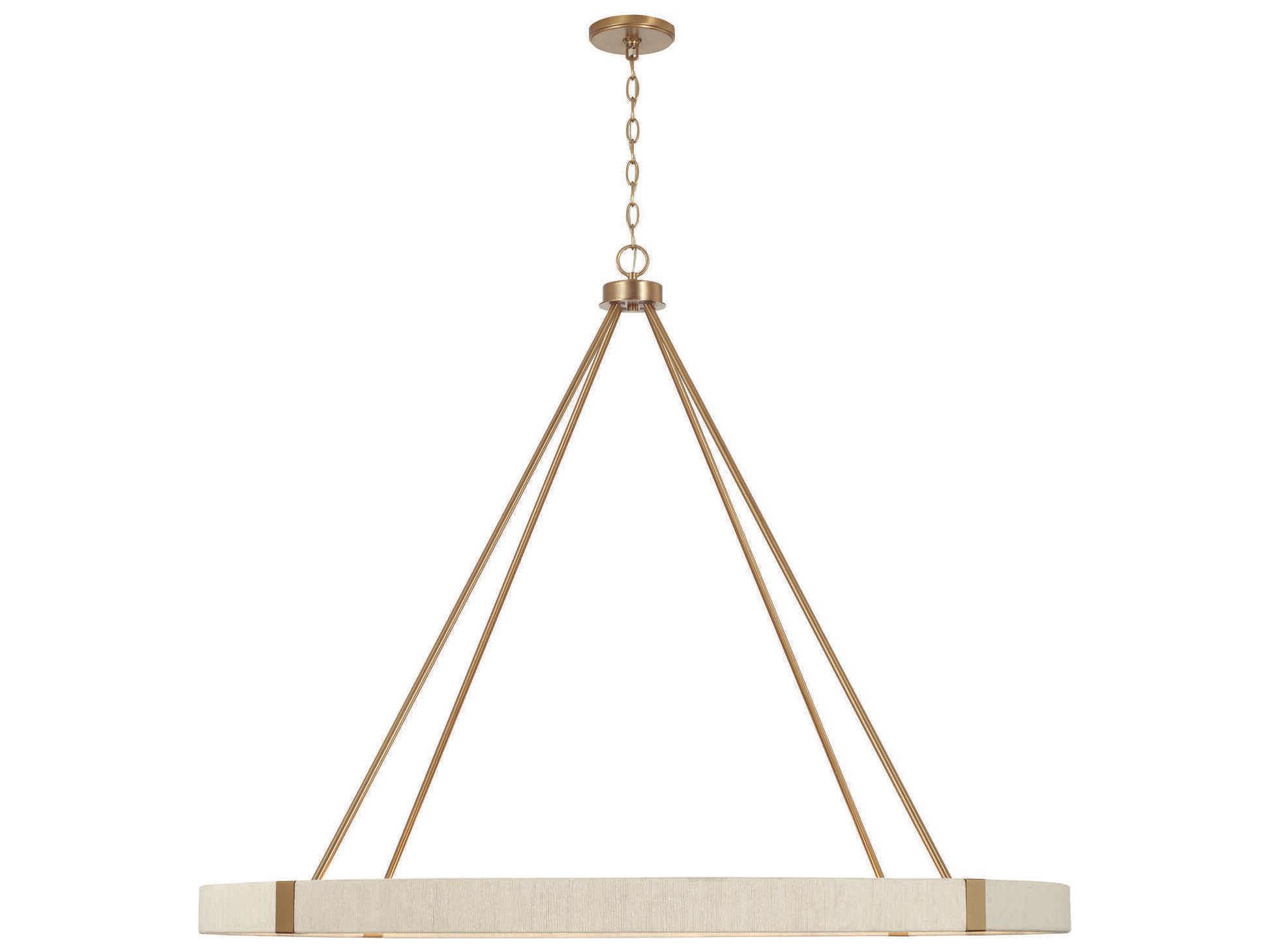 Capital Lighting Delaney 12-Light Matte Brass Candelabra Round Chandelier