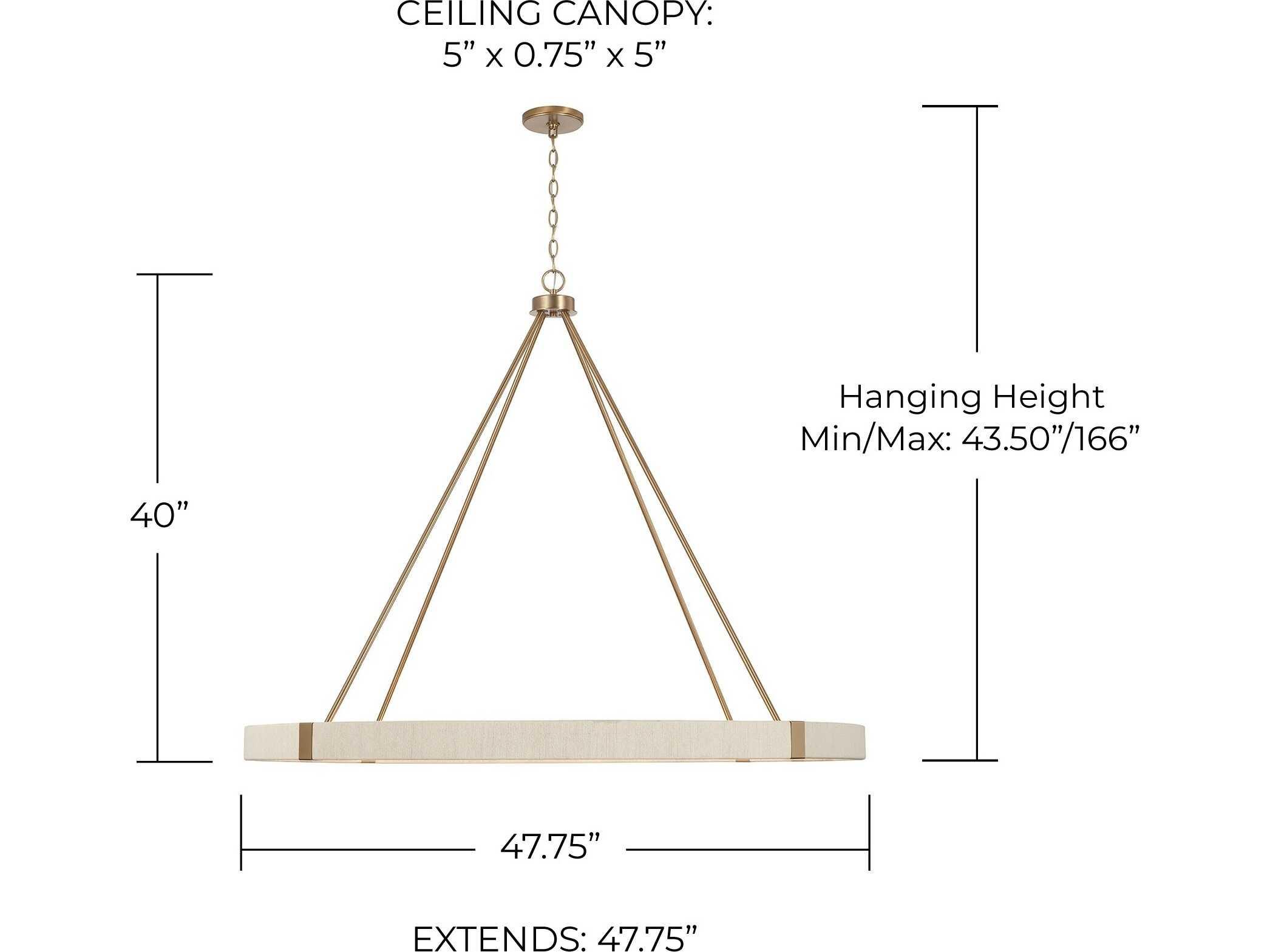 Capital Lighting Delaney 12-Light Matte Brass Candelabra Round Chandelier