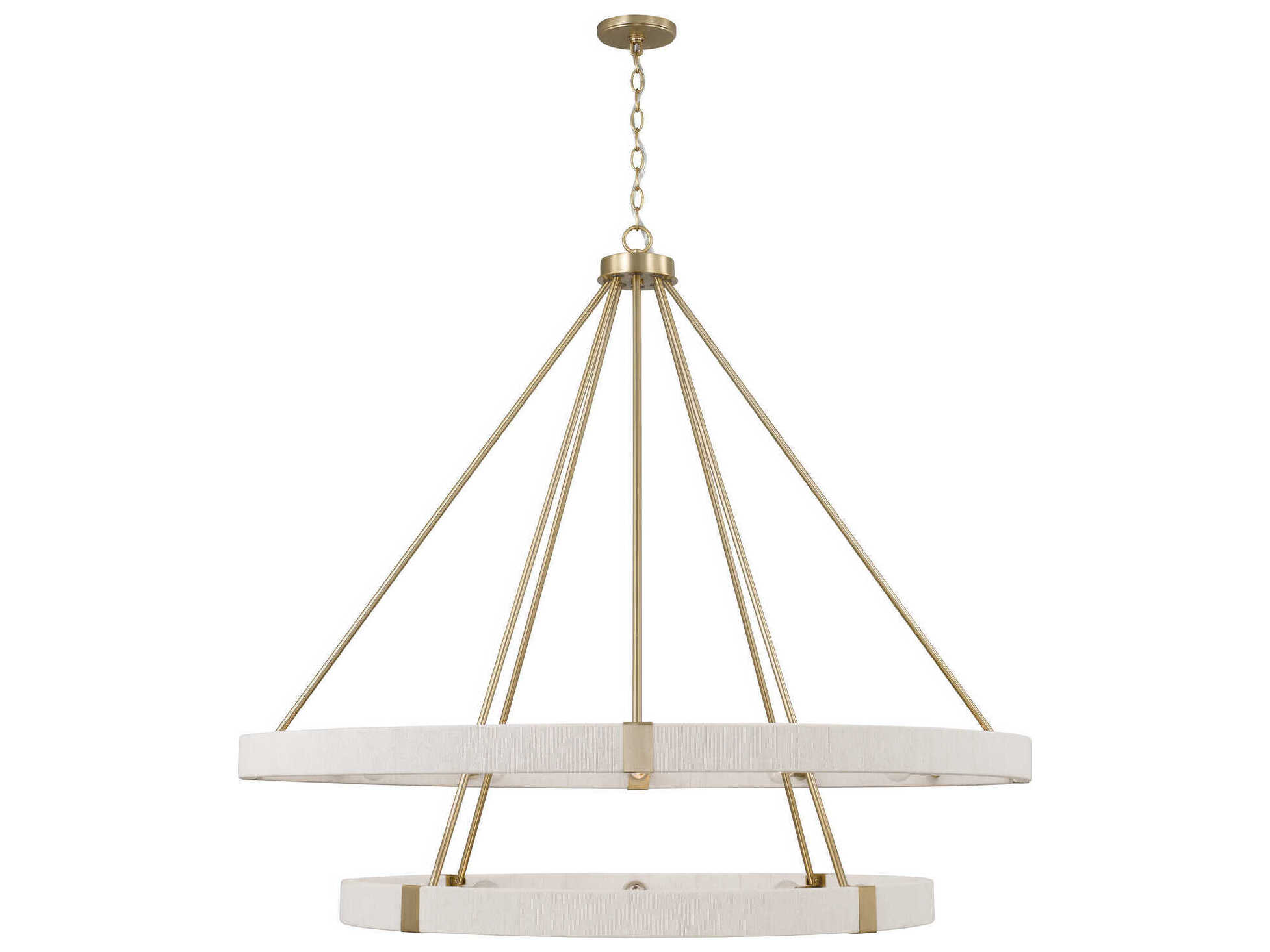 Capital Lighting Delaney 20-Light Matte Brass Round Chandelier