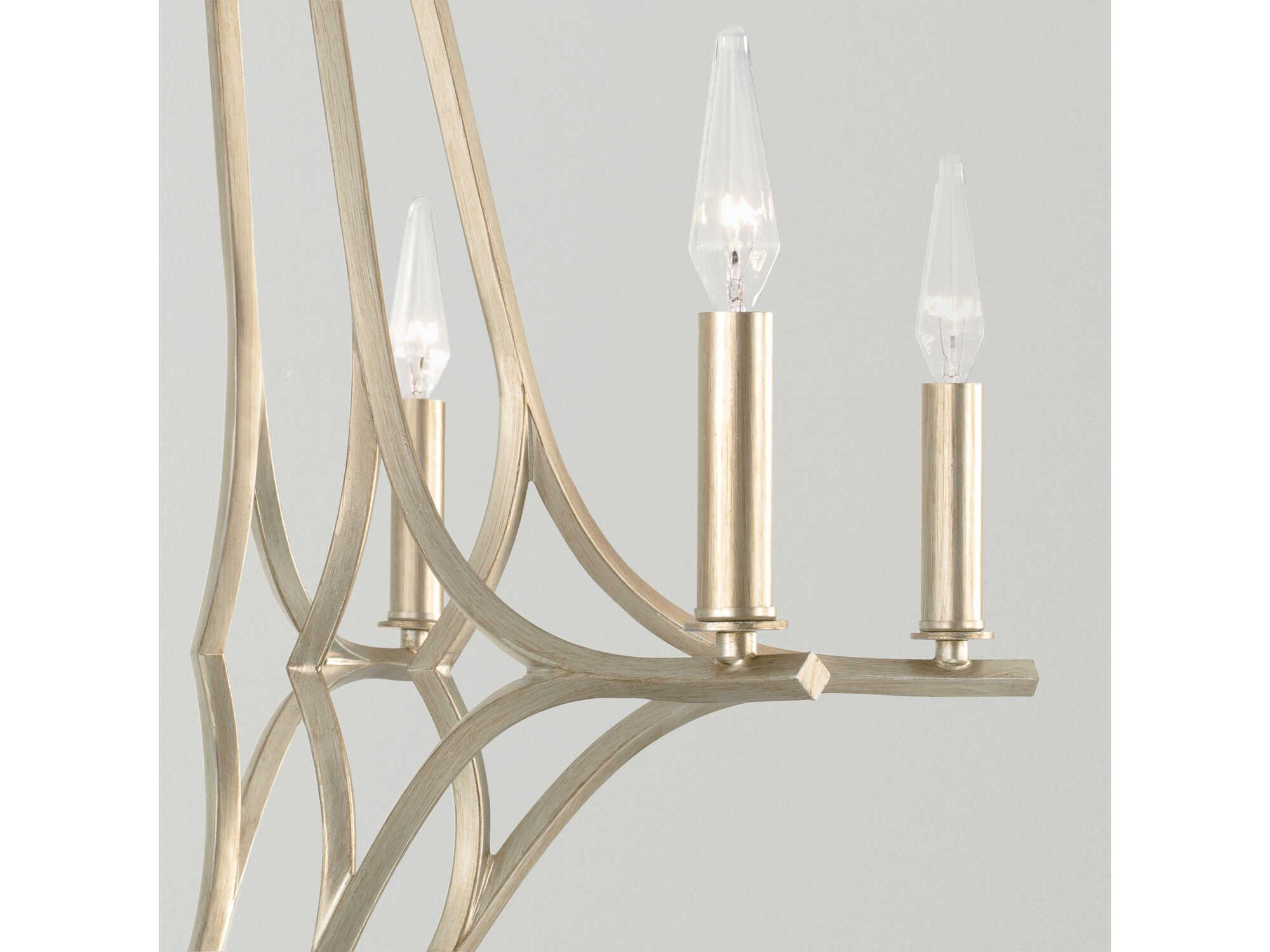 Capital Lighting Claire 6-Light Brushed Champagne Gold Candelabra Chandelier