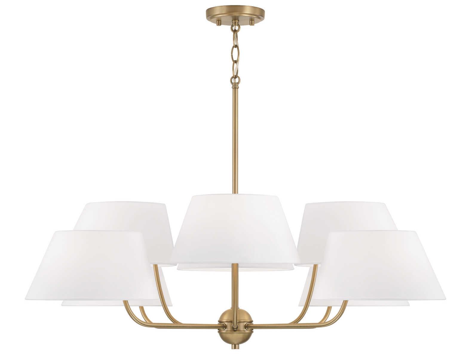 Capital Lighting Welsley 8-Light Aged Brass Empire Chandelier