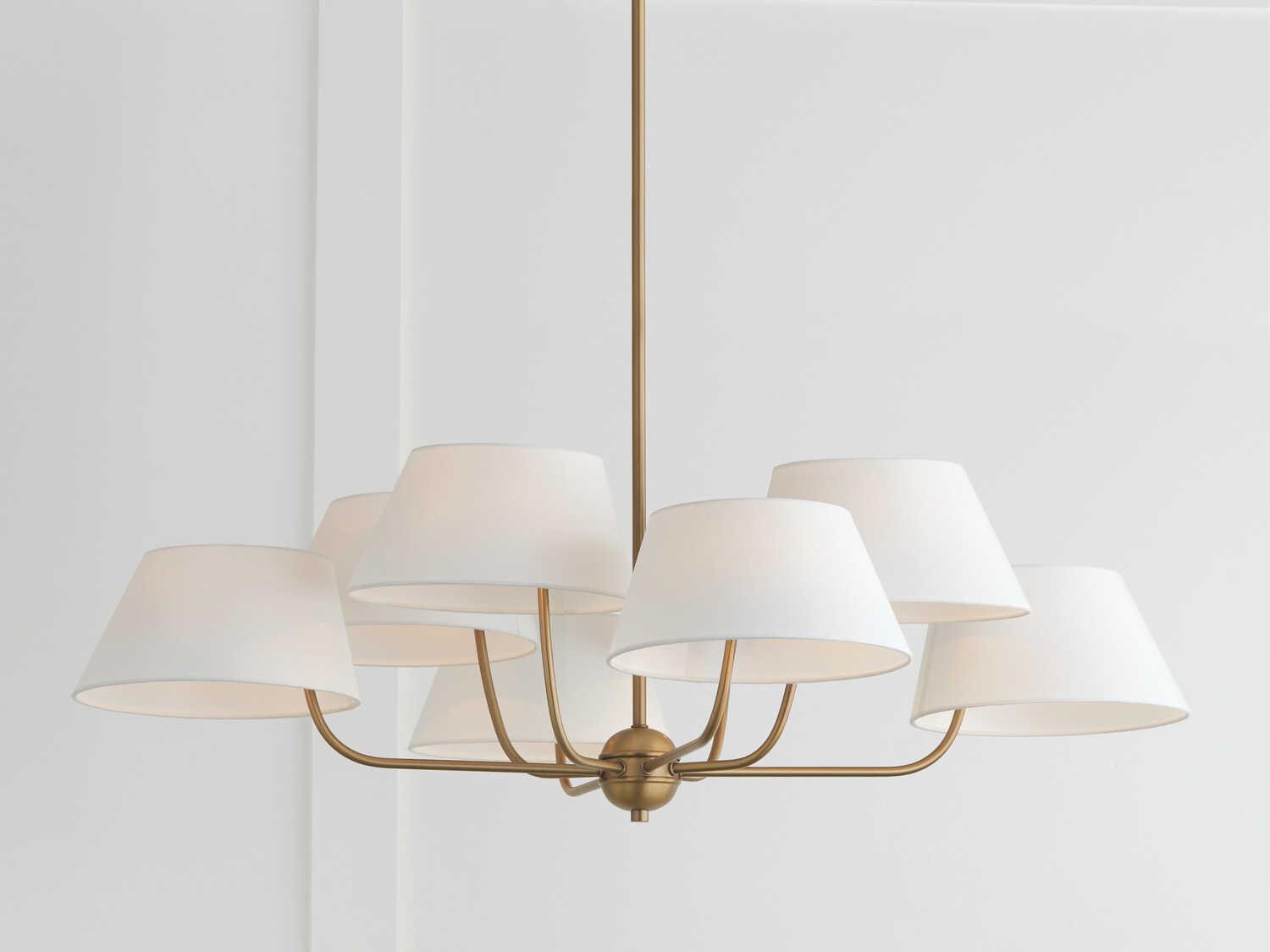 Capital Lighting Welsley 8-Light Aged Brass Empire Chandelier