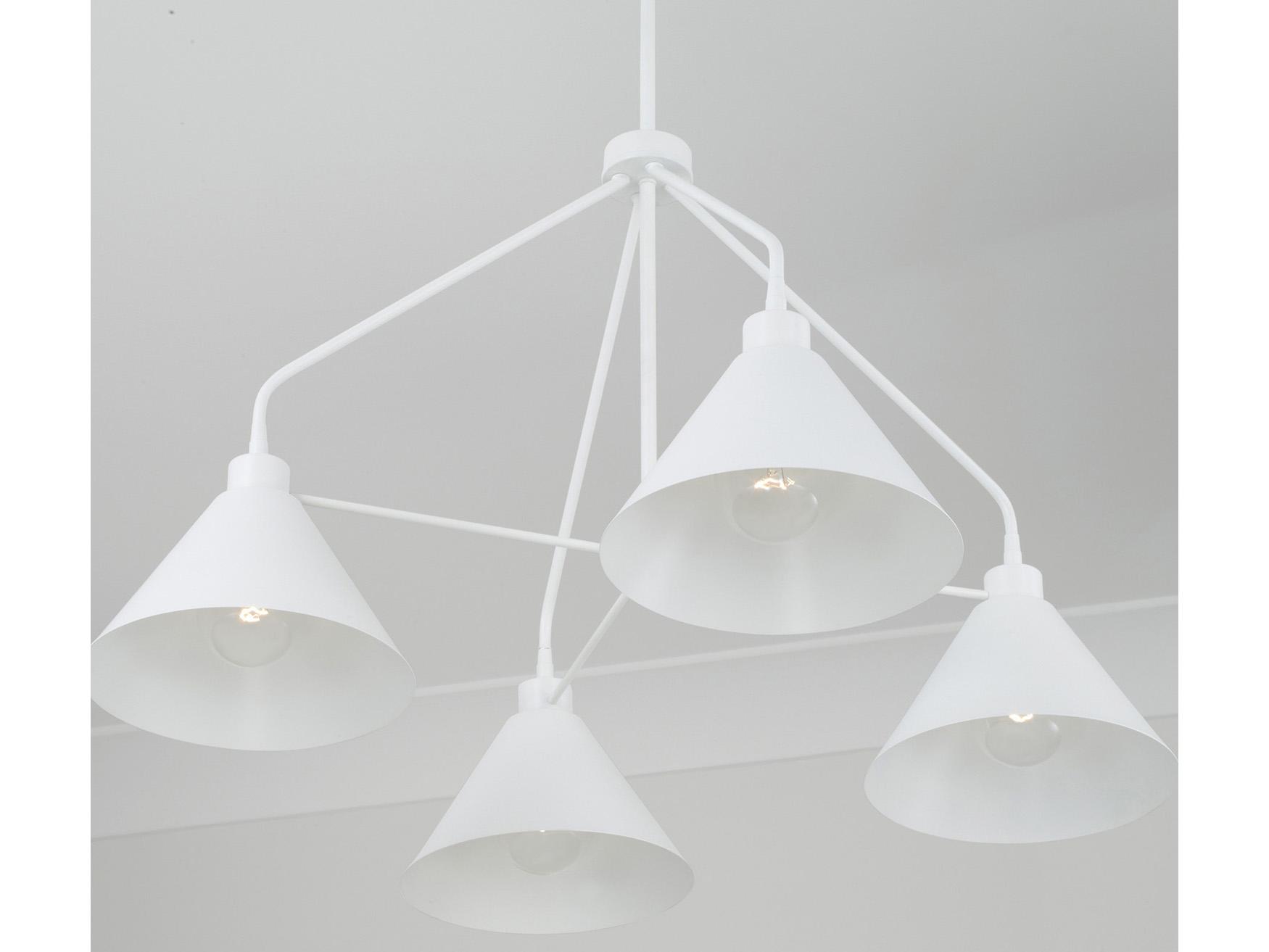 Capital Lighting Alden 4-Light Matte White Chandelier