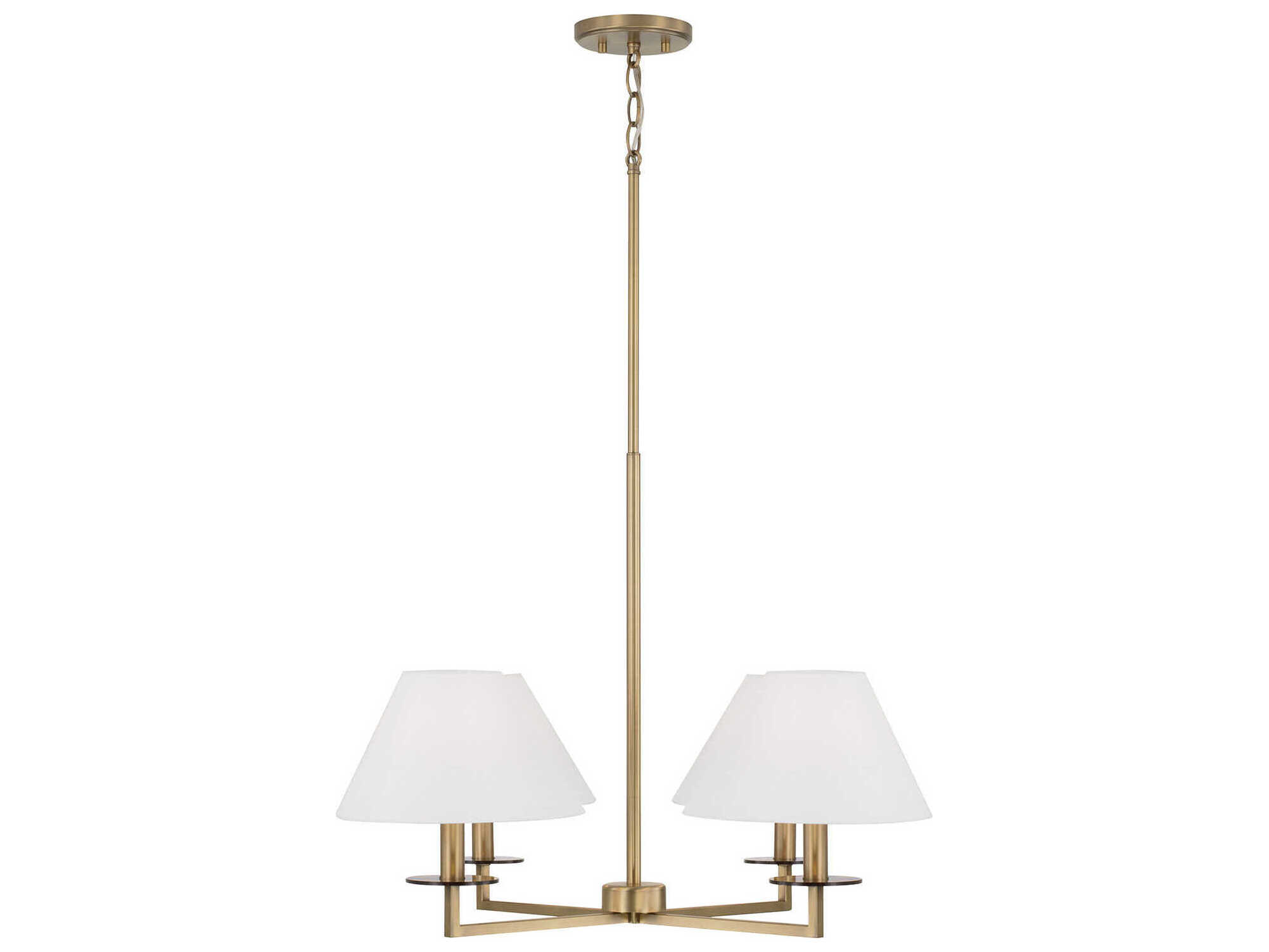 Capital Lighting Gilda 4-Light Aged Brass Chandelier