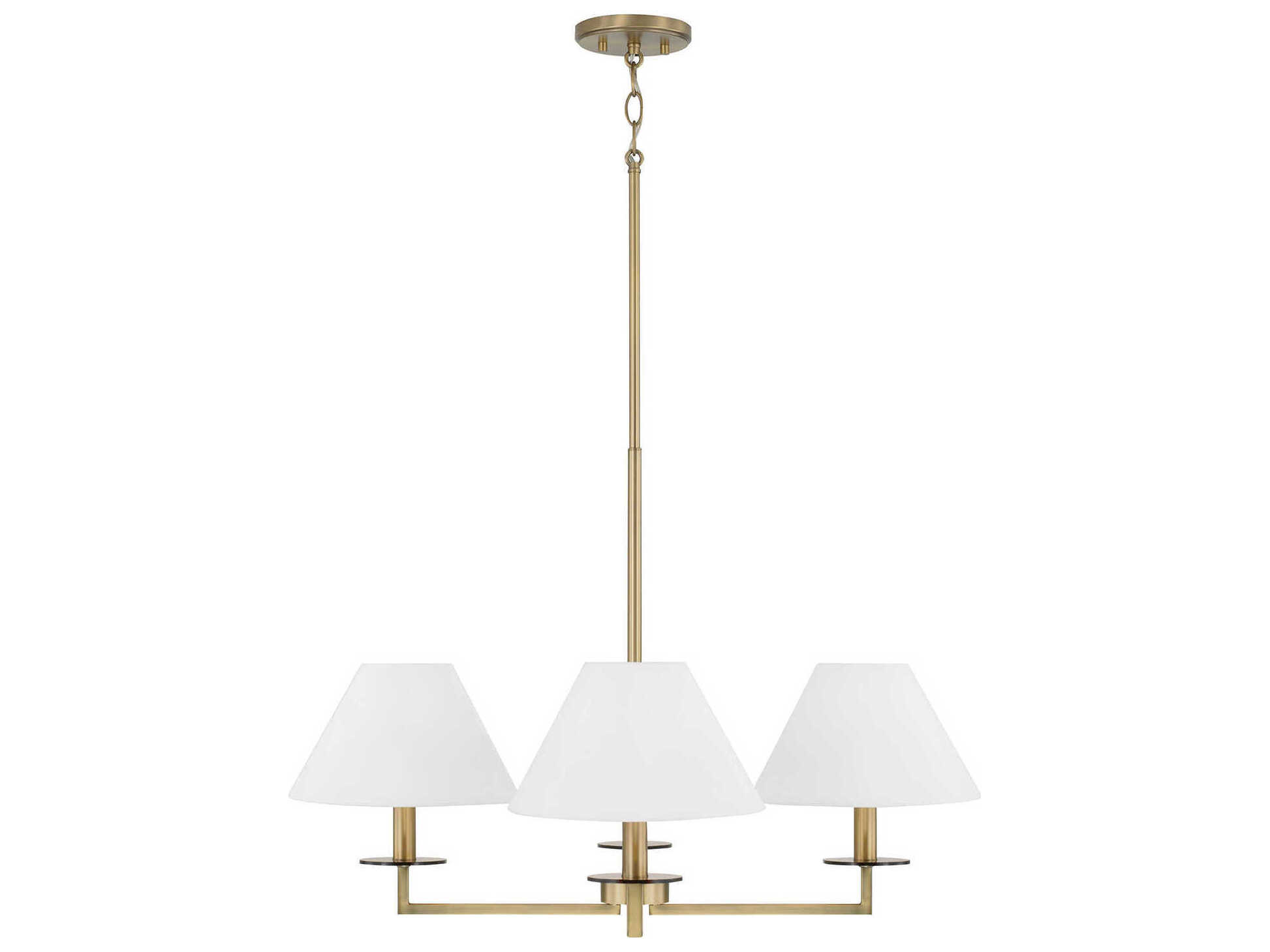 Capital Lighting Gilda 4-Light Aged Brass Chandelier