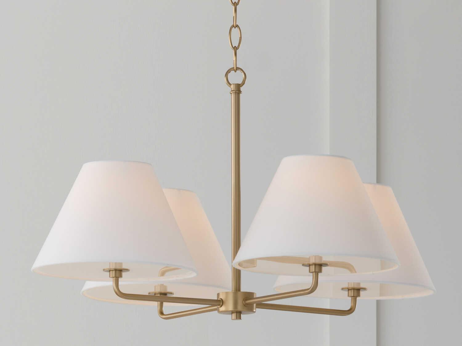 Capital Lighting Parson 4-Light Matte Brass Chandelier
