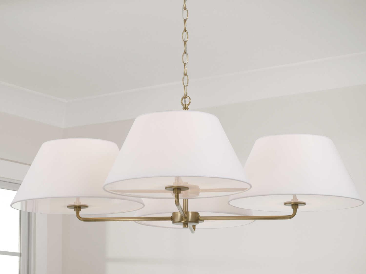 Capital Lighting Parson 4-Light Matte Brass Chandelier