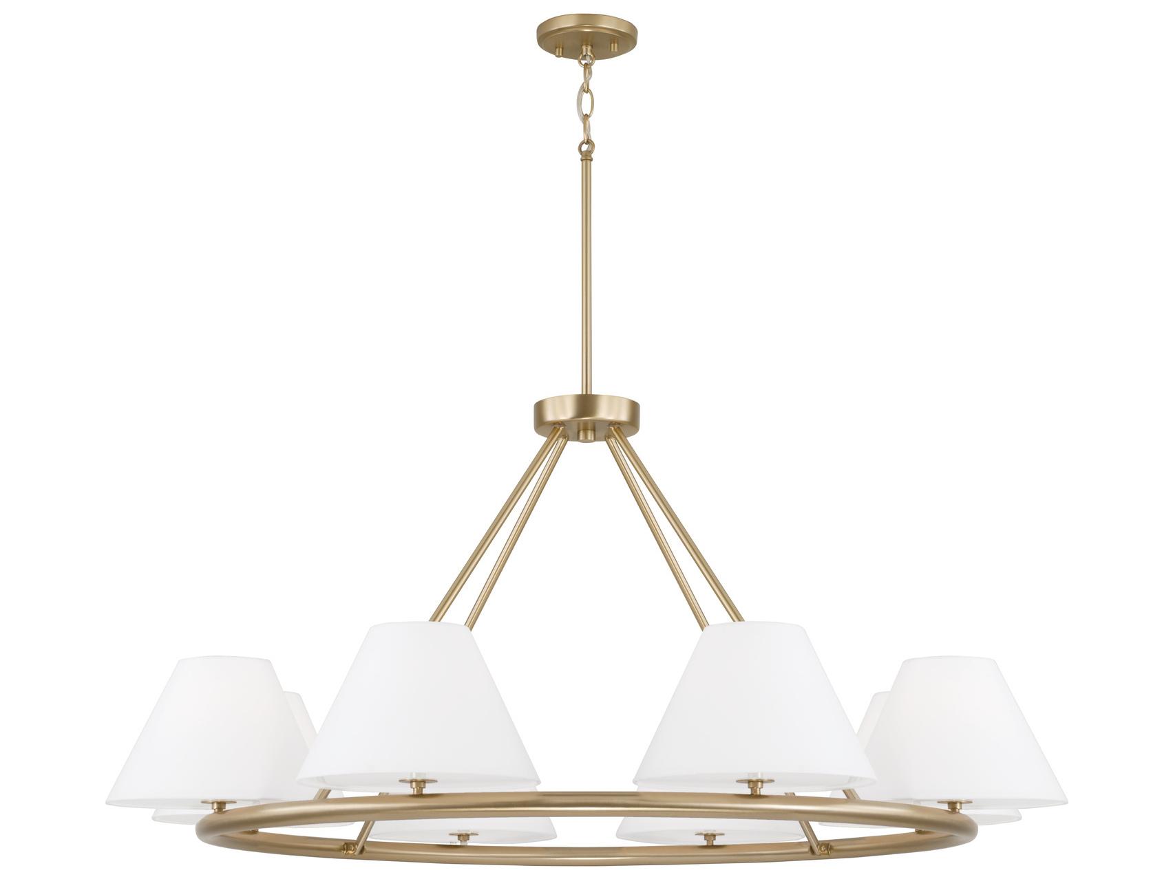 Capital Lighting Parson 8-Light Matte Brass Chandelier