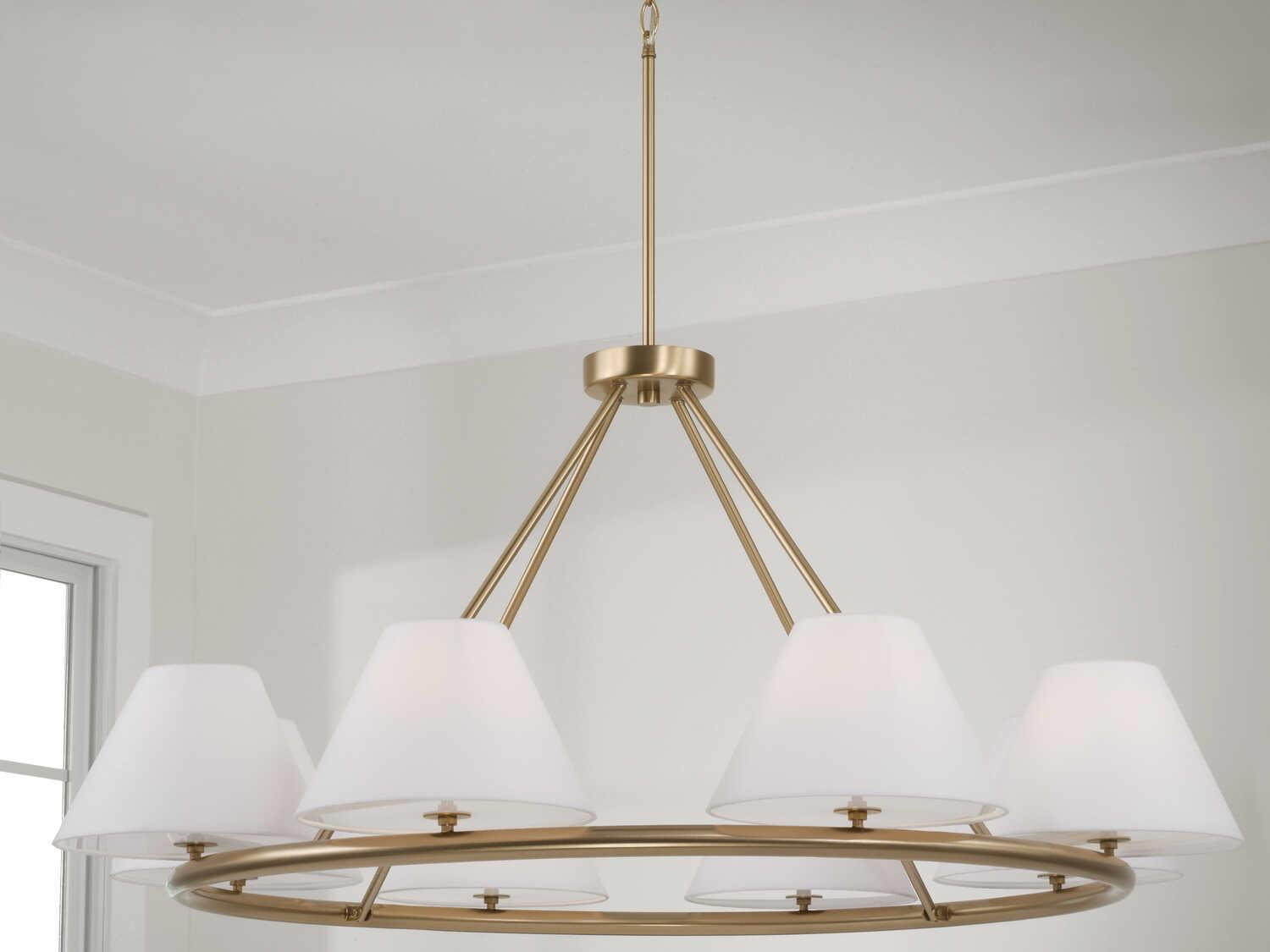 Capital Lighting Parson 8-Light Matte Brass Chandelier