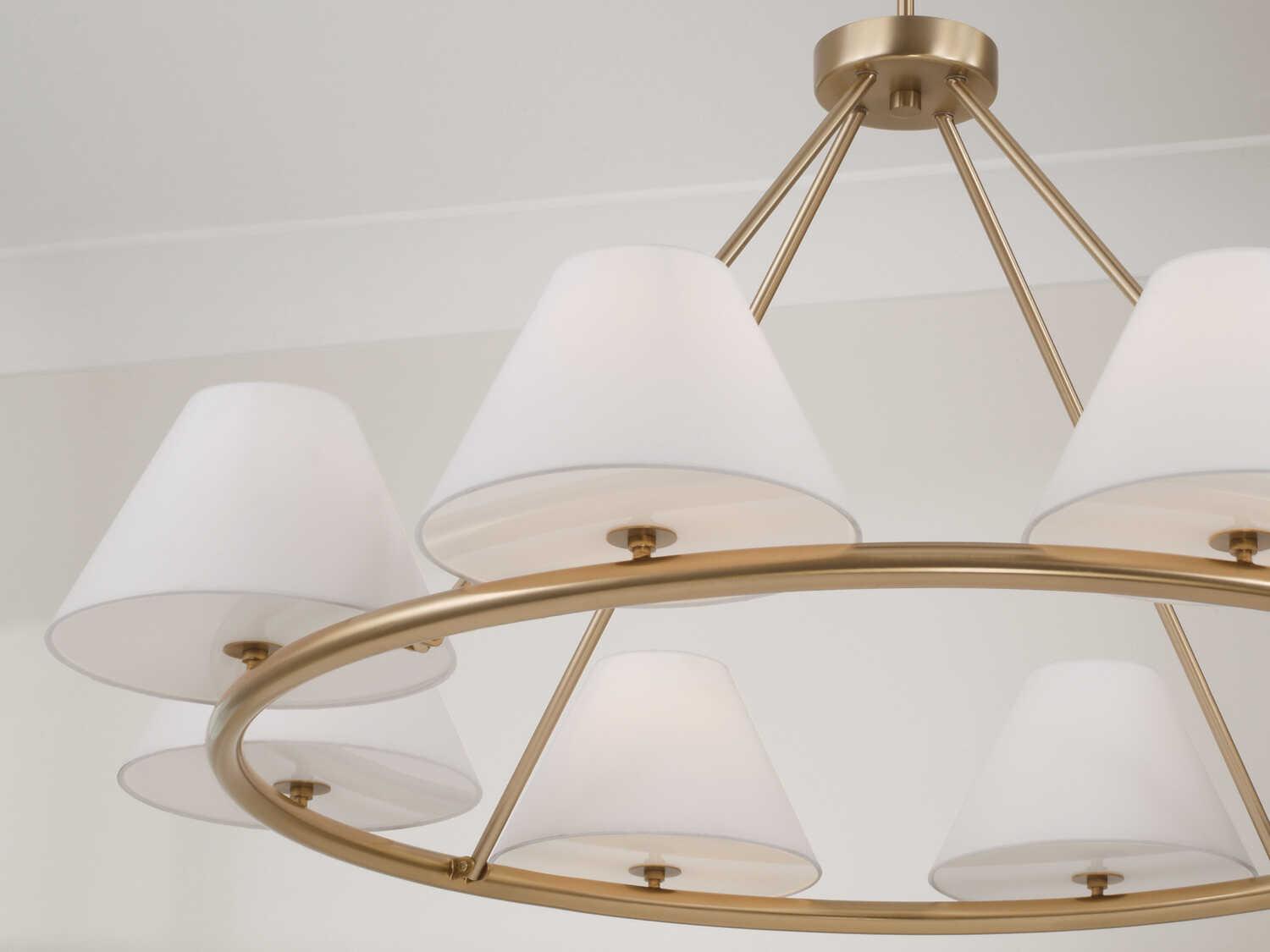 Capital Lighting Parson 8-Light Matte Brass Chandelier