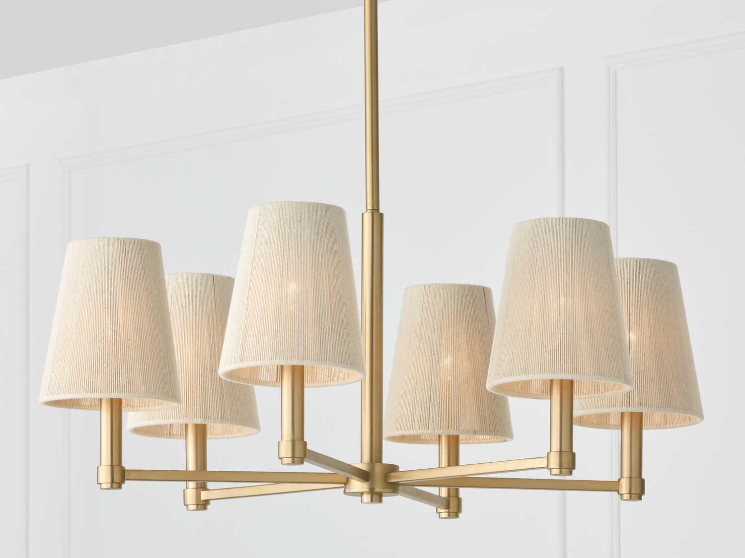 Capital Lighting Mira 6-Light Matte Brass Chandelier
