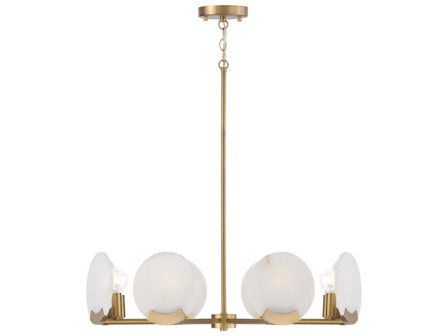 Capital Lighting Oriya 8-Light Aged Brass Round Chandelier