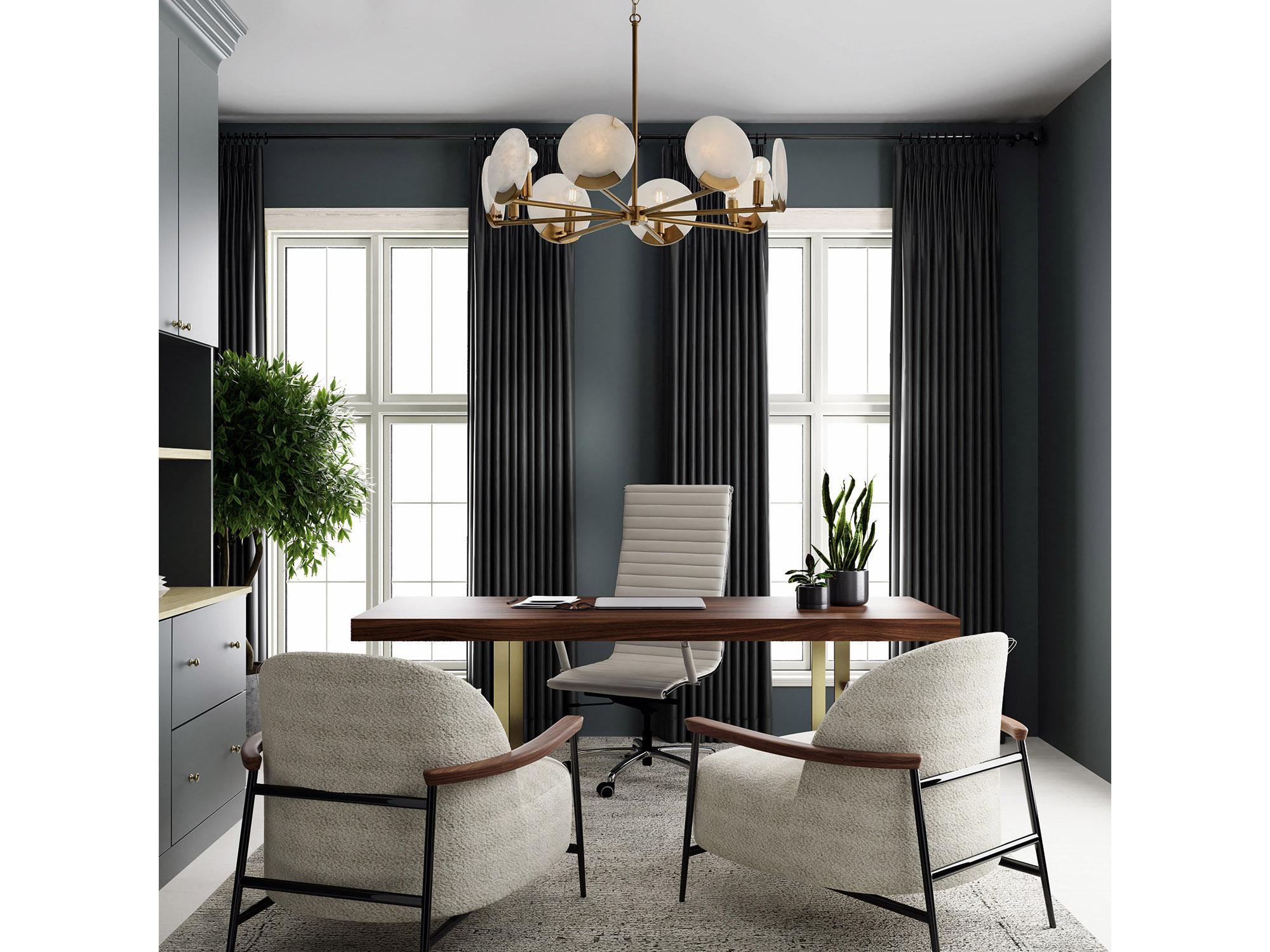 Capital Lighting Oriya 8-Light Aged Brass Round Chandelier