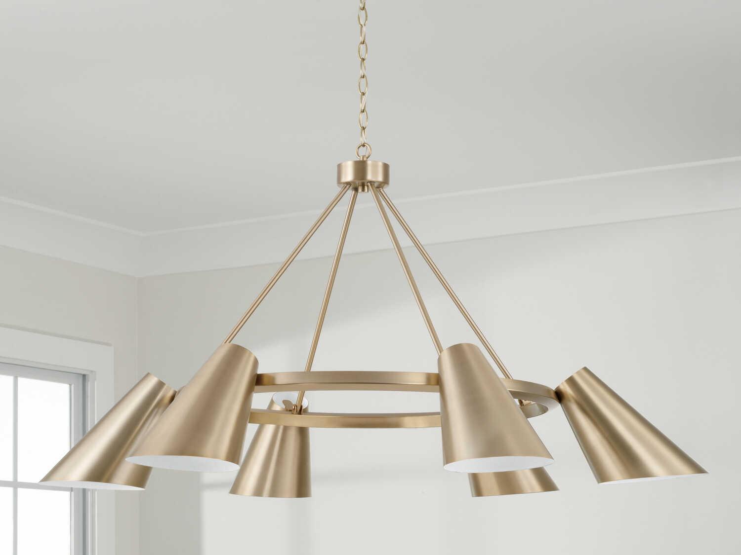 Capital Lighting Leo 6-Light Matte Brass Chandelier