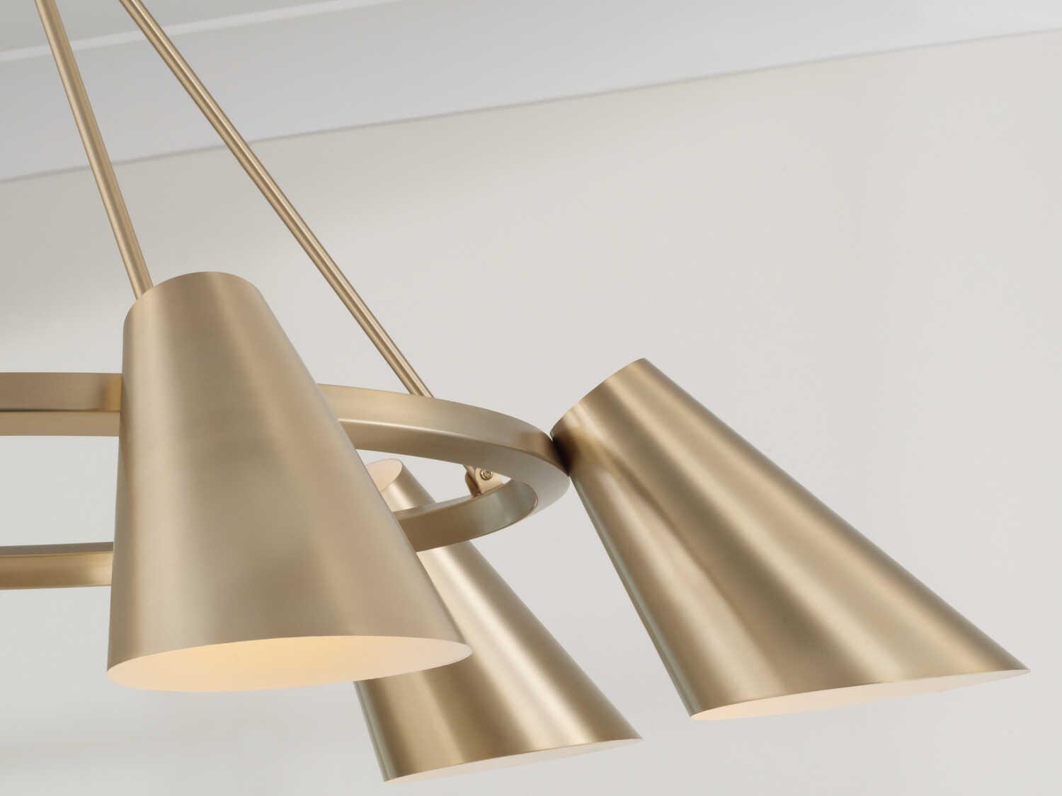 Capital Lighting Leo 6-Light Matte Brass Chandelier