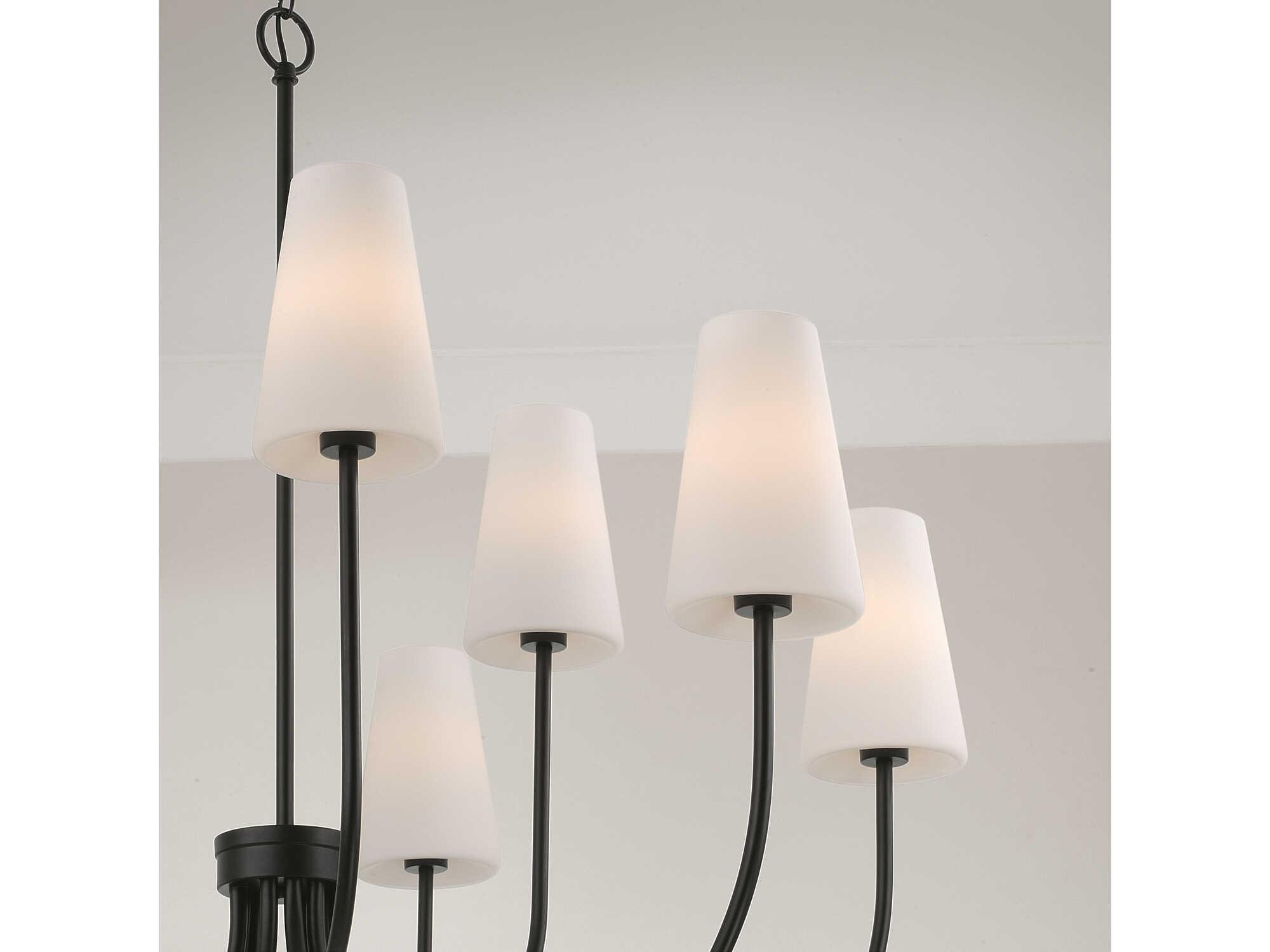 Capital Lighting Averitt 9-Light Matte Black Candelabra Chandelier