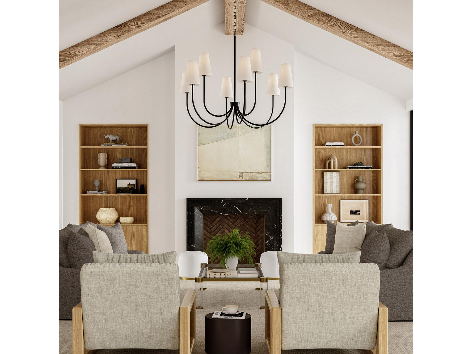 Capital Lighting Averitt 9-Light Matte Black Candelabra Chandelier