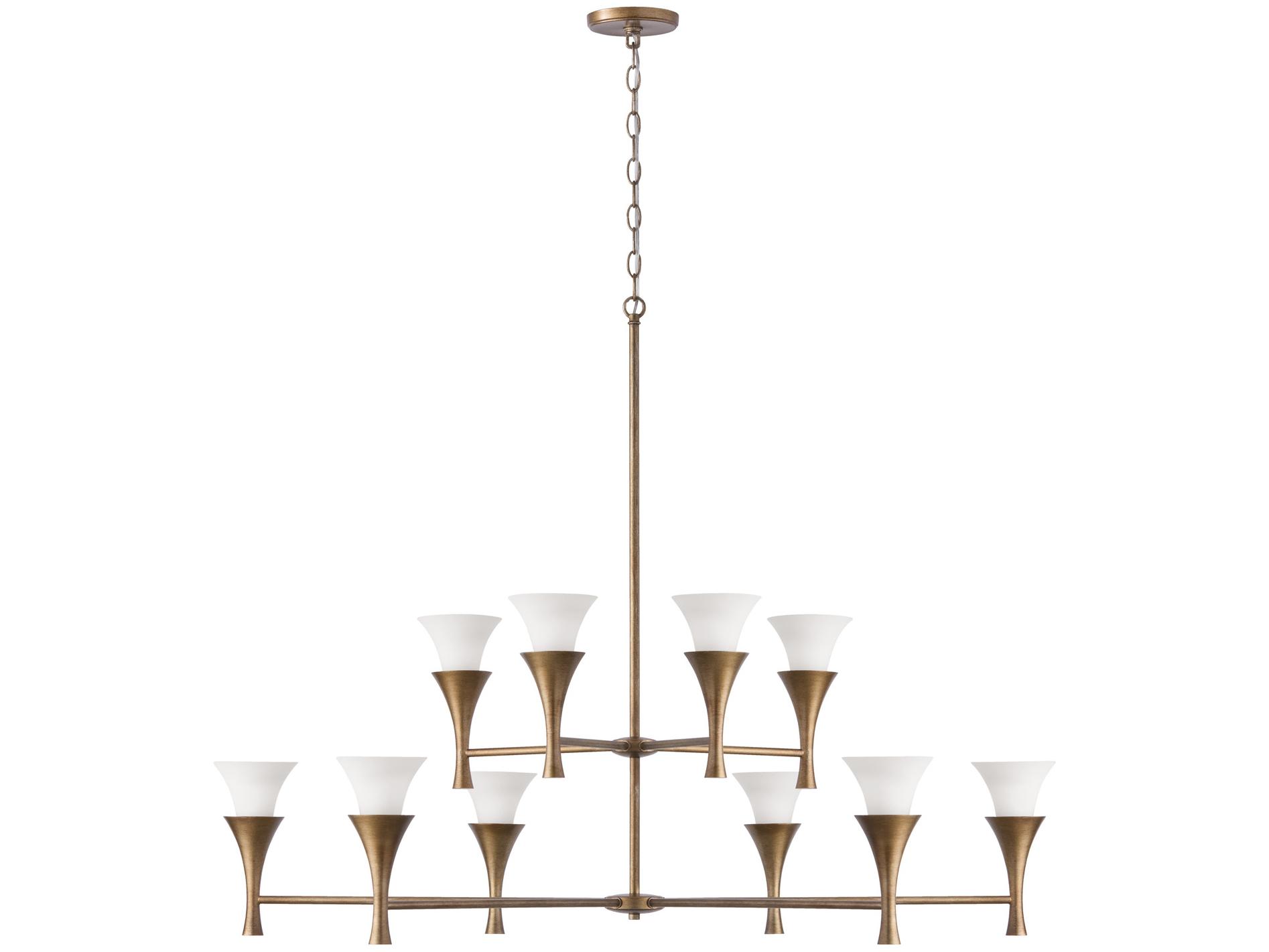 Capital Lighting Nola 10-Light Mystic Luster Brass Candelabra Chandelier