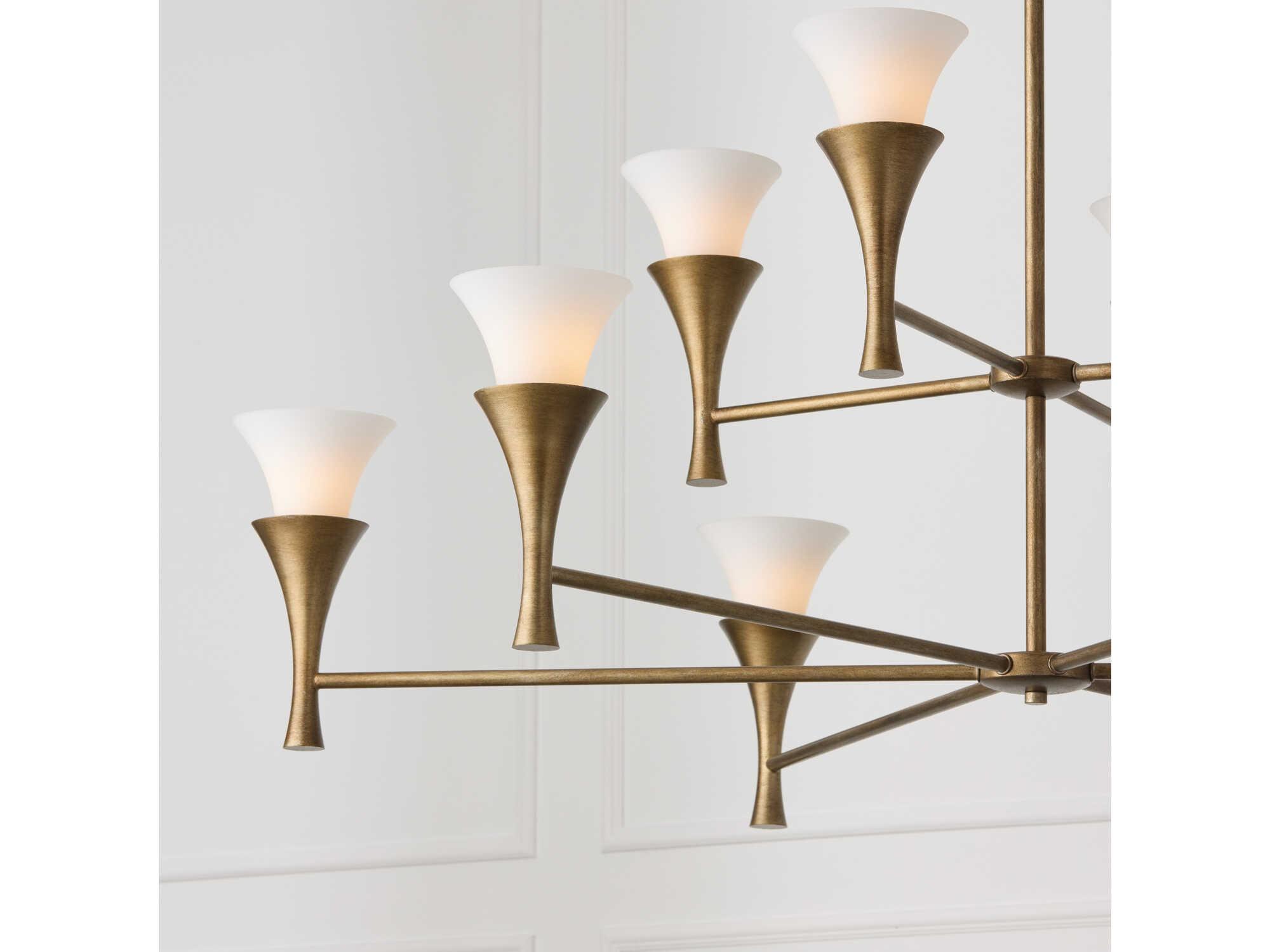 Capital Lighting Nola 10-Light Mystic Luster Brass Candelabra Chandelier