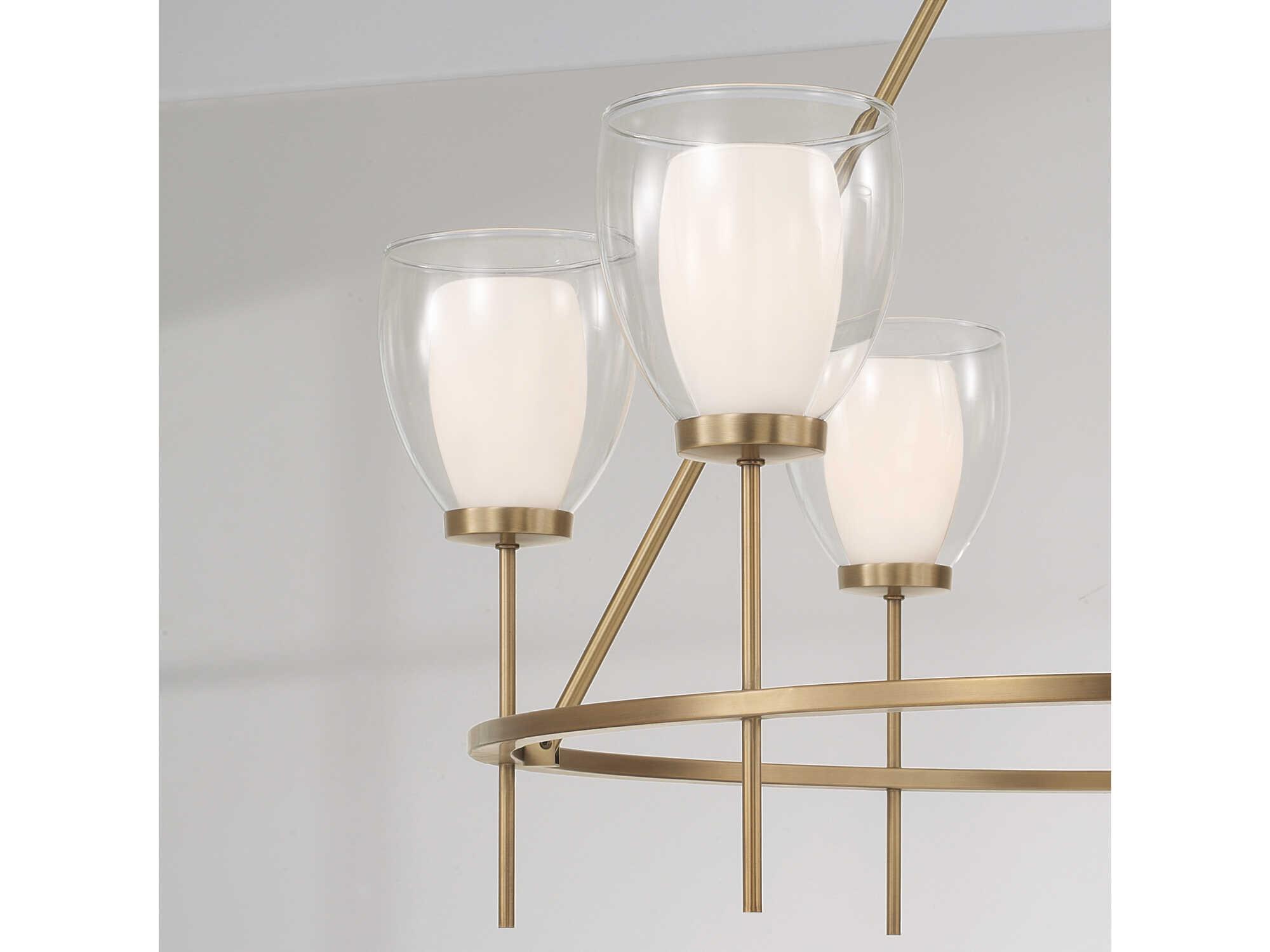 Capital Lighting Joss 6-Light Aged Brass Chandelier