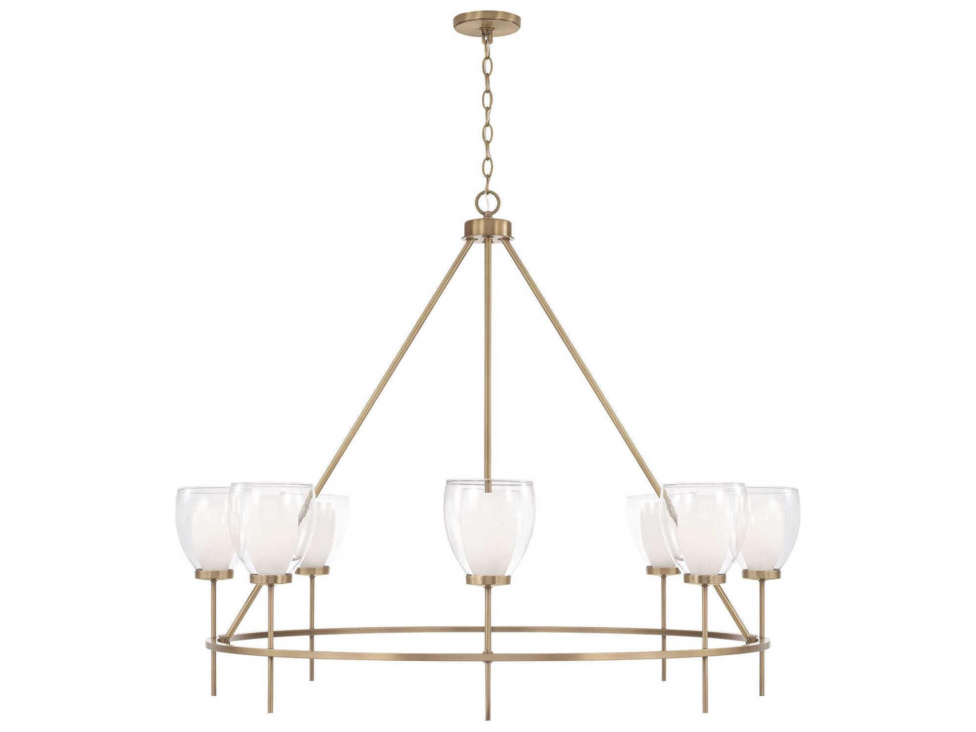 Capital Lighting Joss 8-Light Aged Brass Chandelier