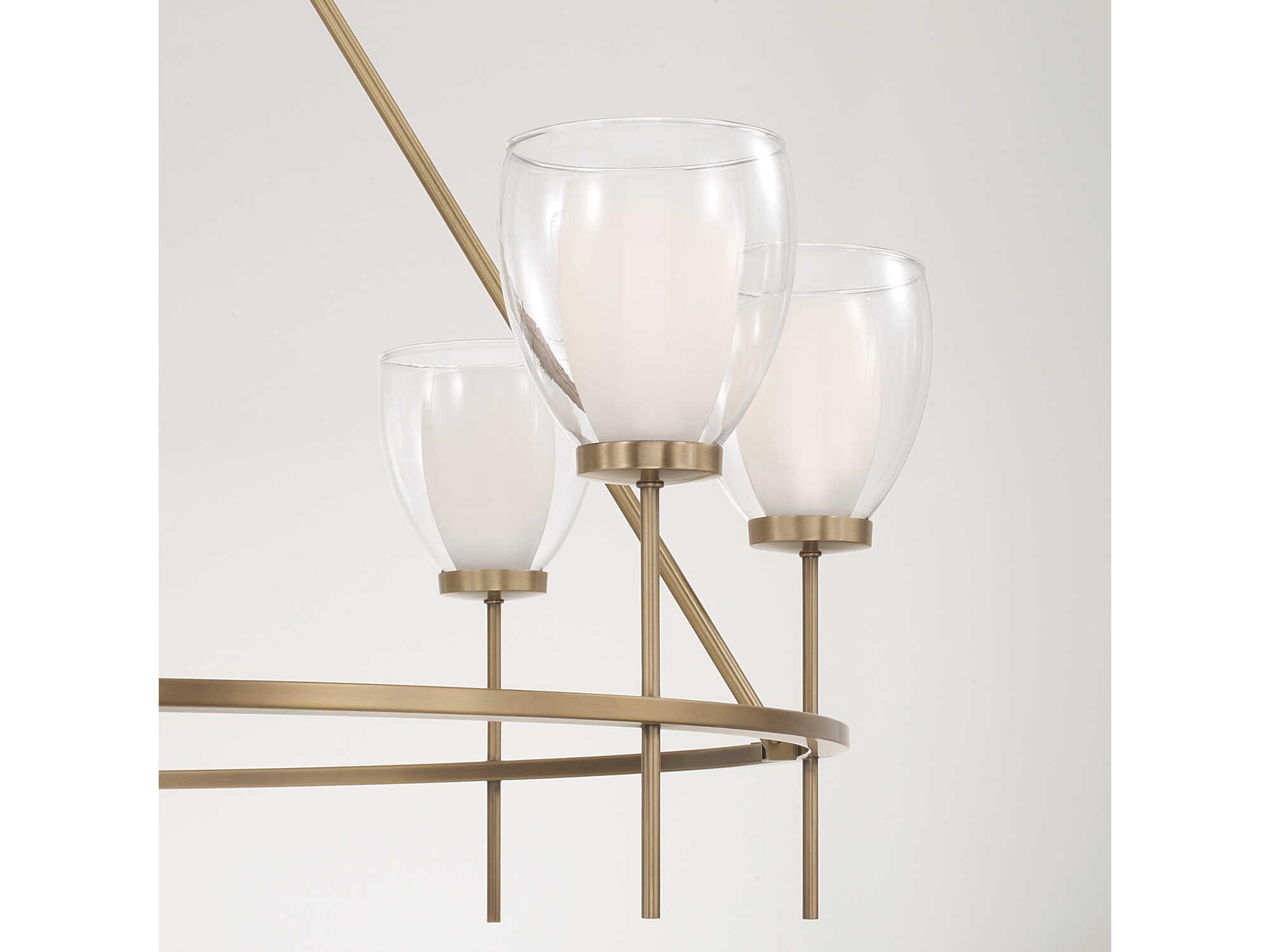 Capital Lighting Joss 8-Light Aged Brass Chandelier