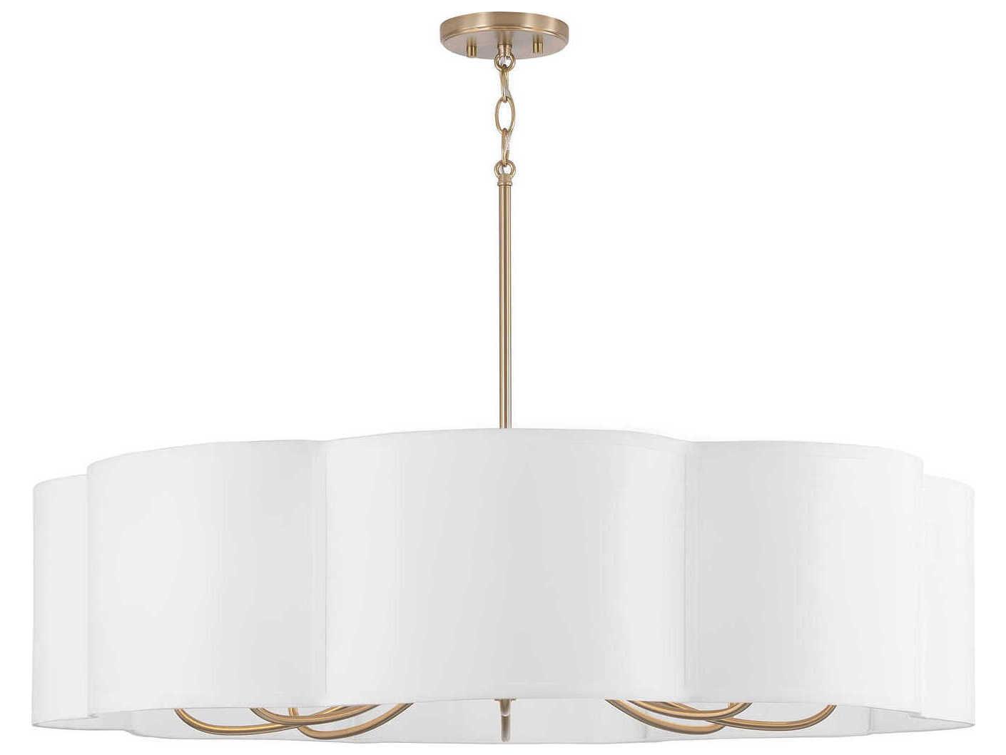 Capital Lighting Sabine 8-Light Matte Brass Chandelier