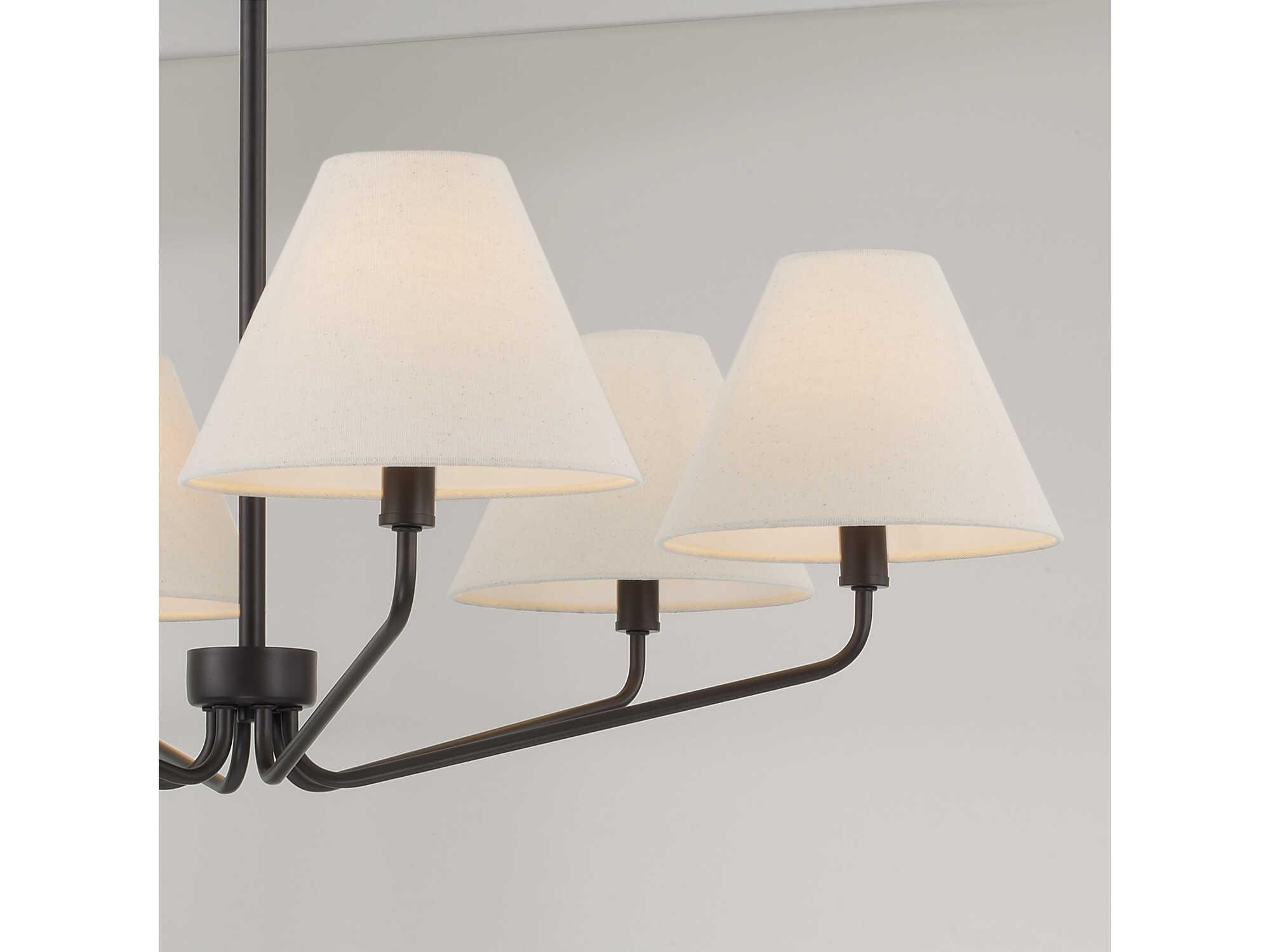 Capital Lighting Chadwick 6-Light Espresso Black Candelabra Chandelier