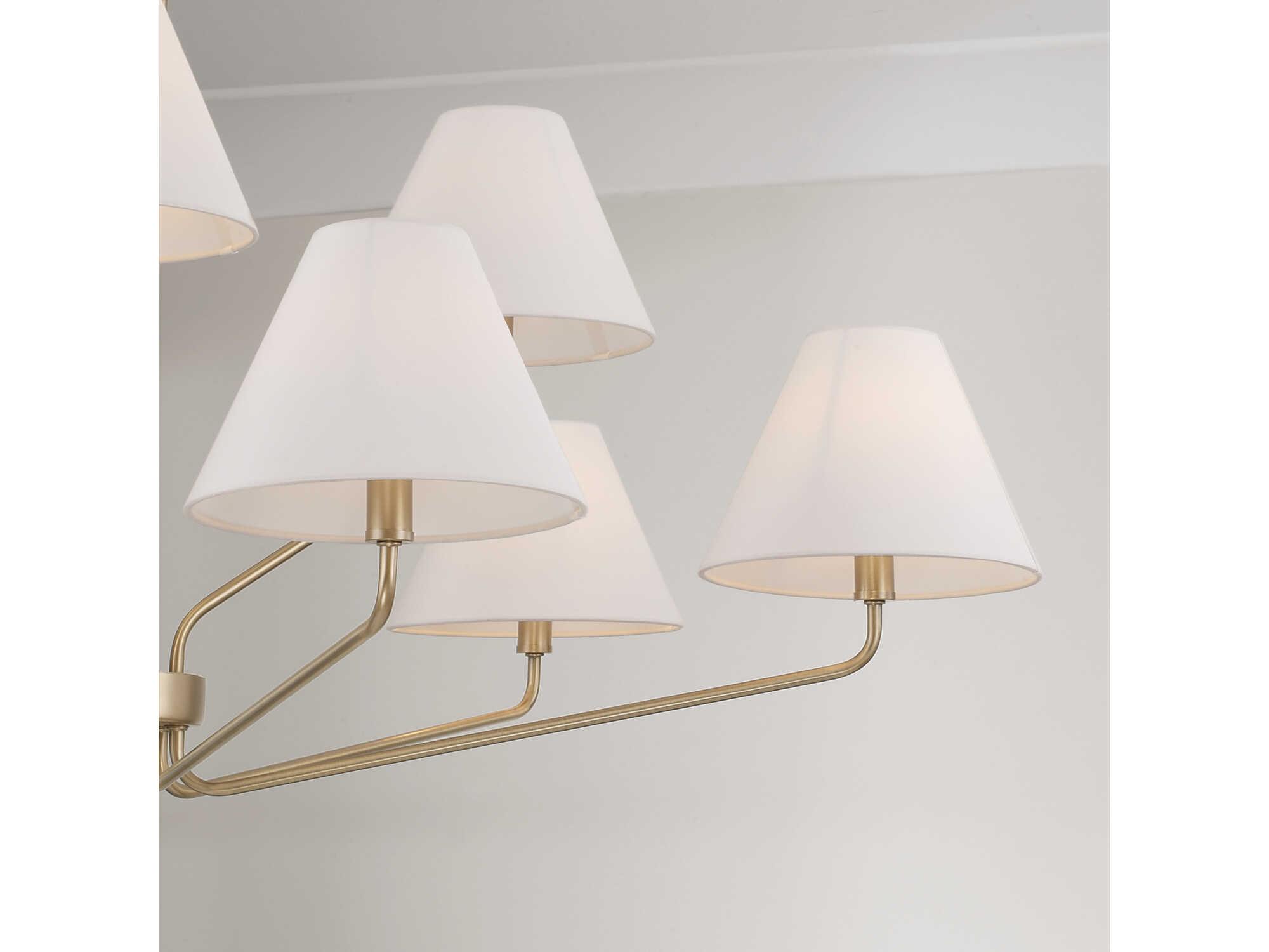 Capital Lighting Chadwick 9-Light Aged Brass Chandelier