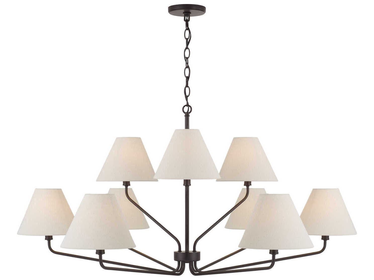 Capital Lighting Chadwick 9-Light Espresso Black Chandelier