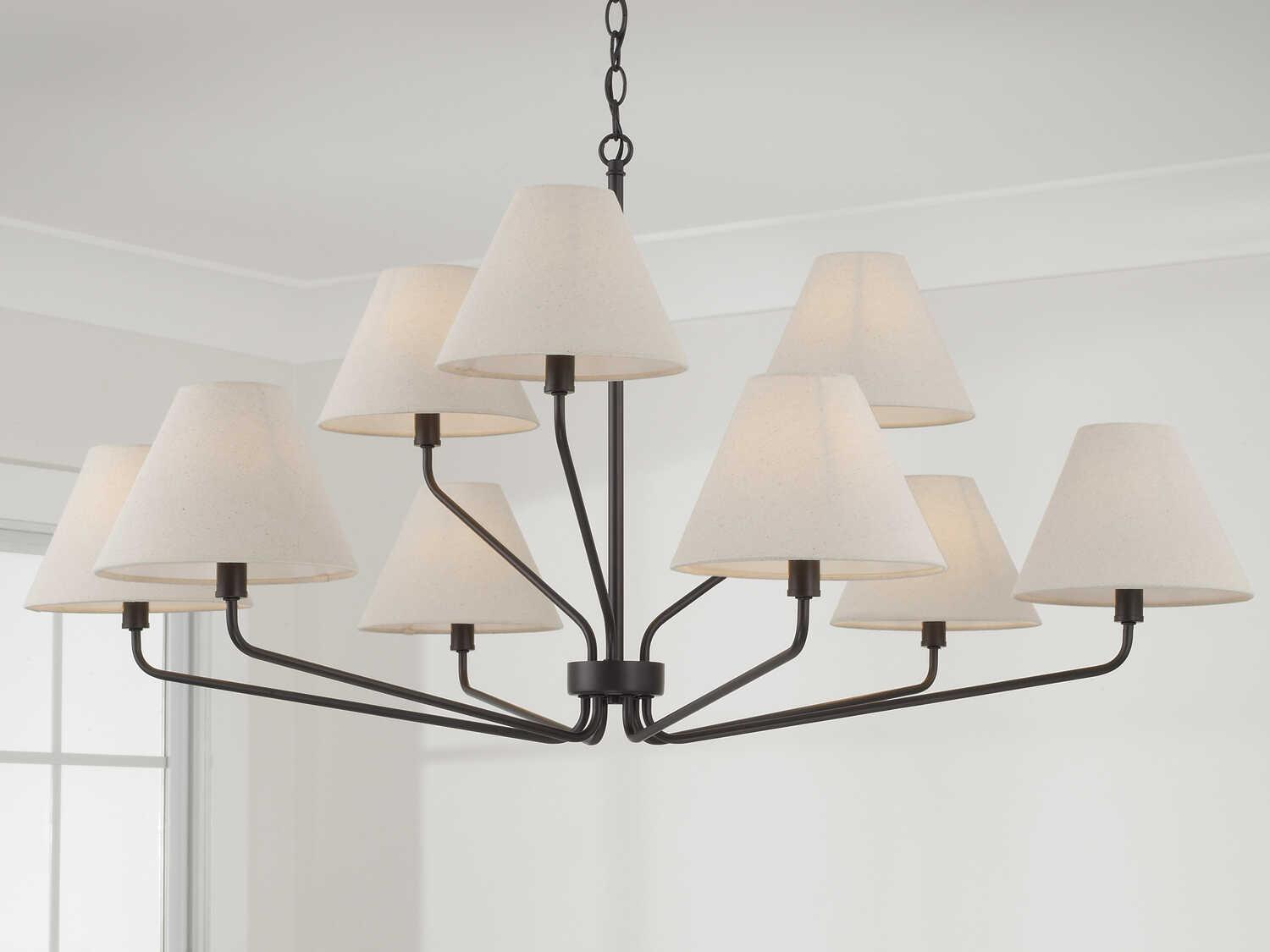 Capital Lighting Chadwick 9-Light Espresso Black Chandelier