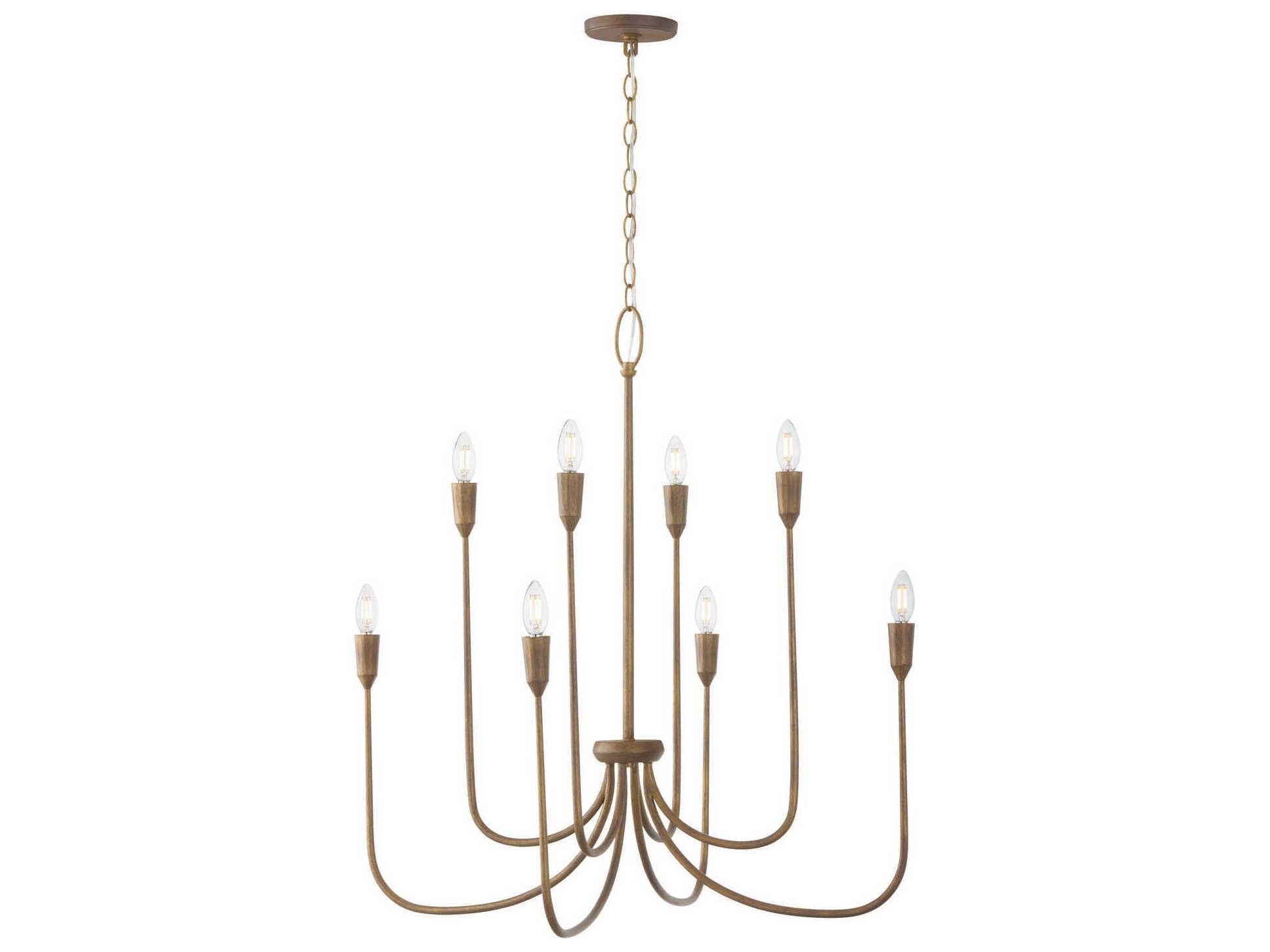 Capital Lighting Marley 8-Light Mystic Bronze Candelabra Chandelier