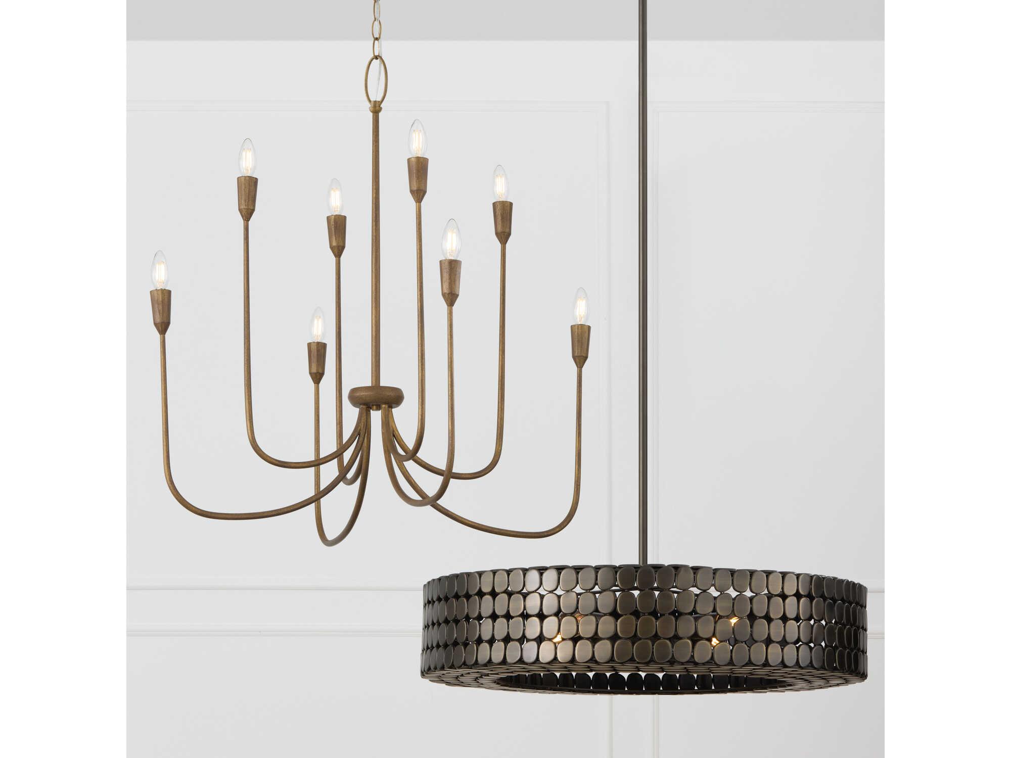 Capital Lighting Marley 8-Light Mystic Bronze Candelabra Chandelier