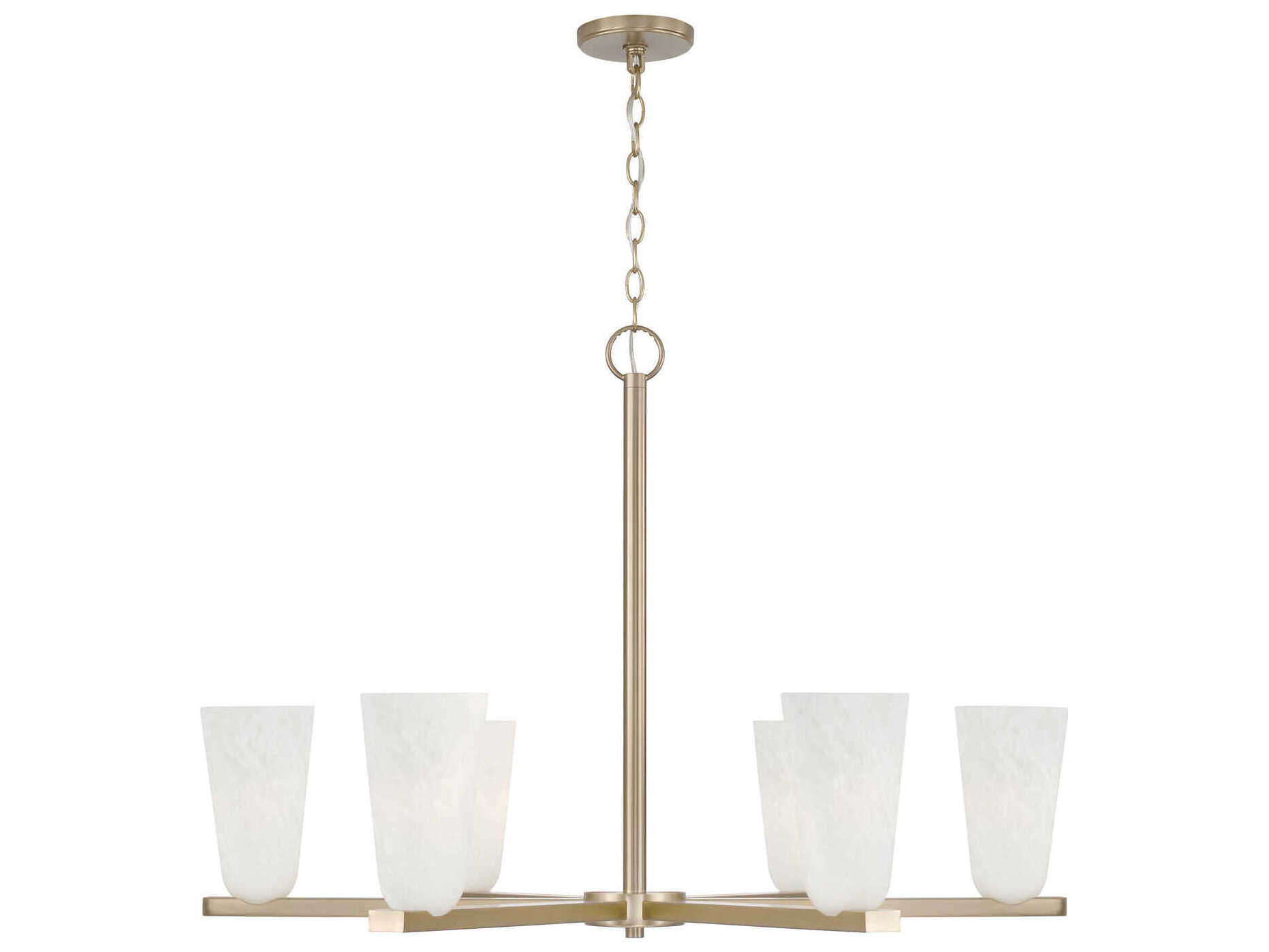 Capital Lighting Romy 6-Light Matte Brass Chandelier