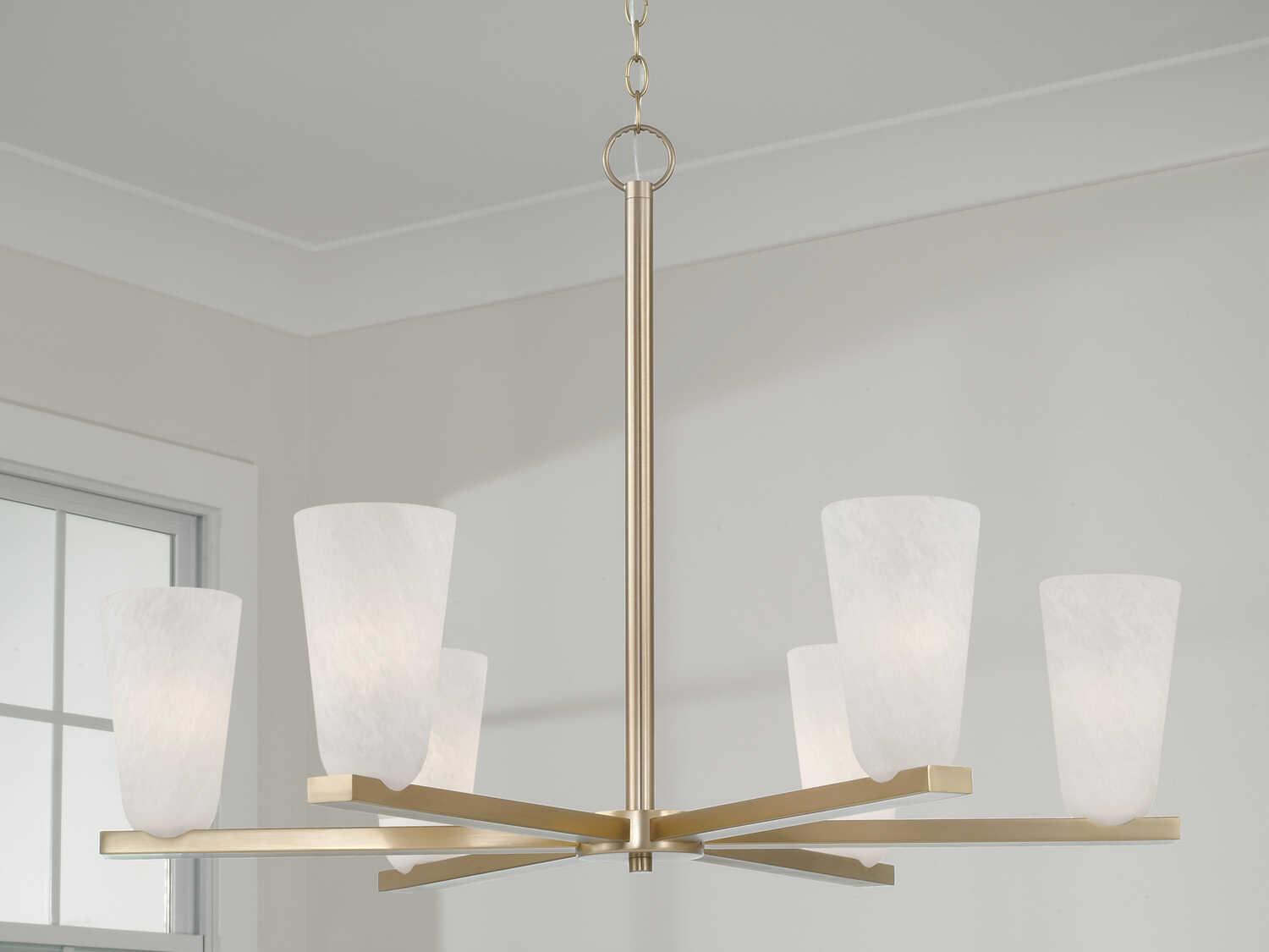 Capital Lighting Romy 6-Light Matte Brass Chandelier